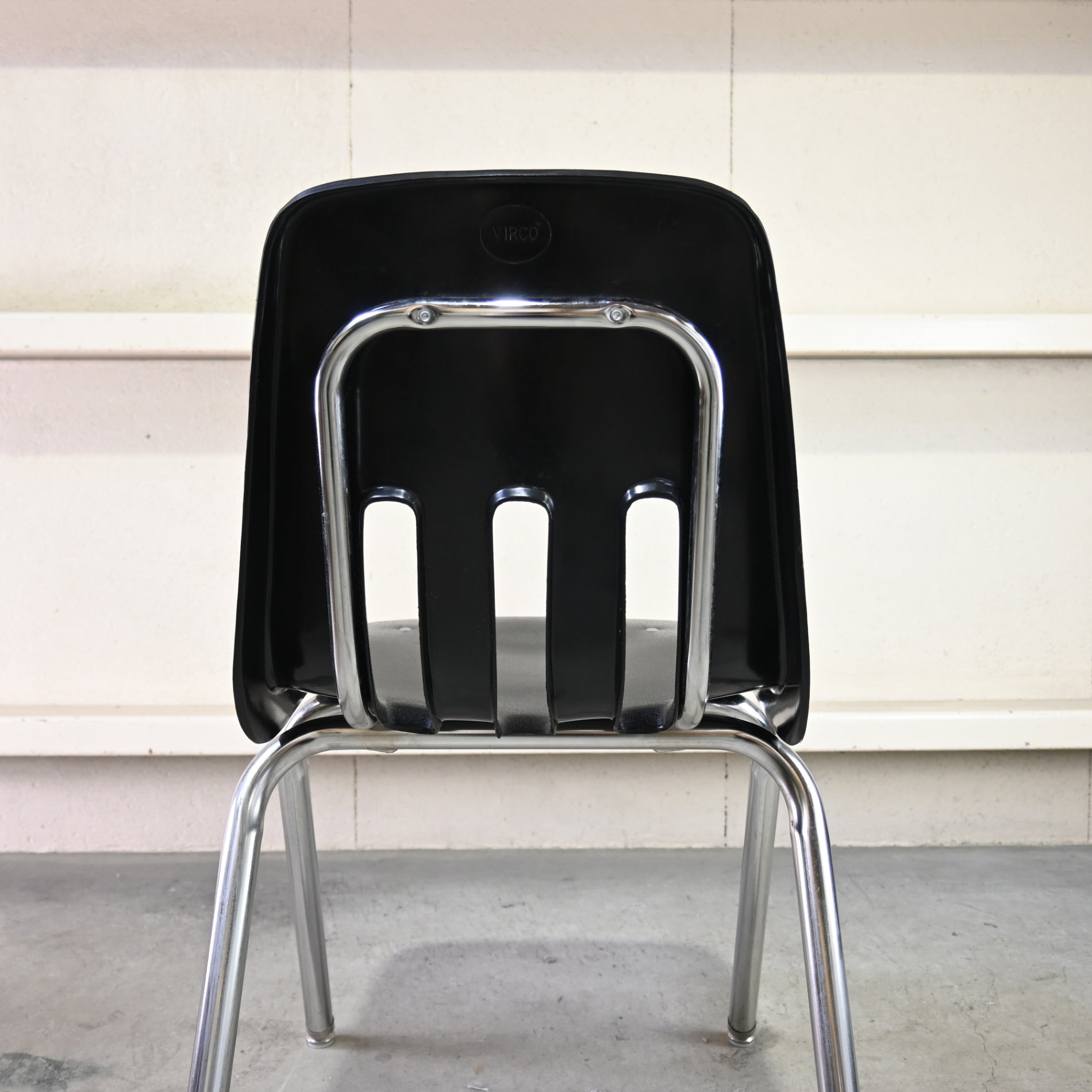 VIRCO Stacking chair Black Retro American Industrial design / バルコ スタッキングチェア ブラック レトロ アメリカン ヴィンテージ インダストリアルデザイン