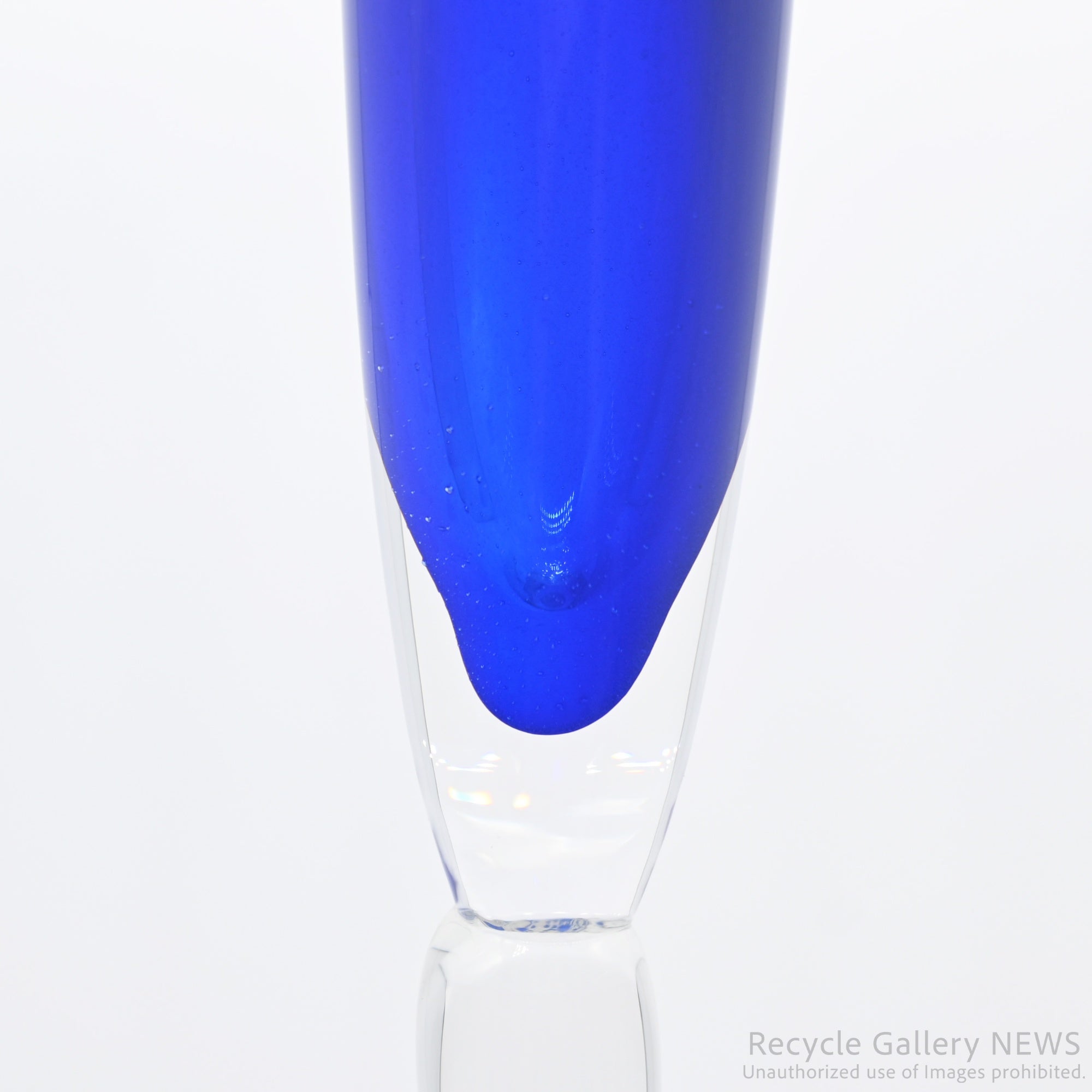 Rosenthal Cobalt Blue Glass Candle Holder Modern Interior / ローゼンタール ガラス キャンドルスタンド 青 ディスプレイ モダンインテリア