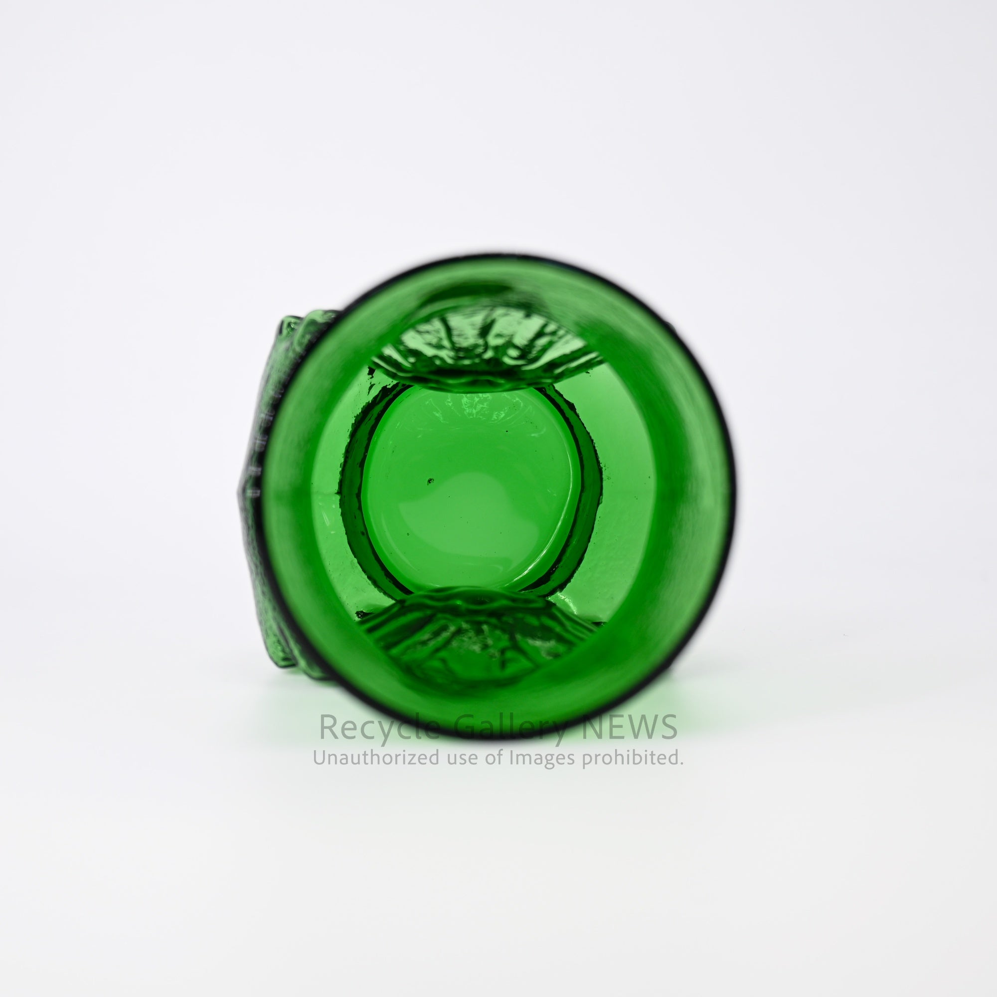 Sasaki Glass Vintage Vase Showa Retro Green Japan / 佐々木硝子 ヴィンテージ花瓶 昭和レトロ 緑 日本