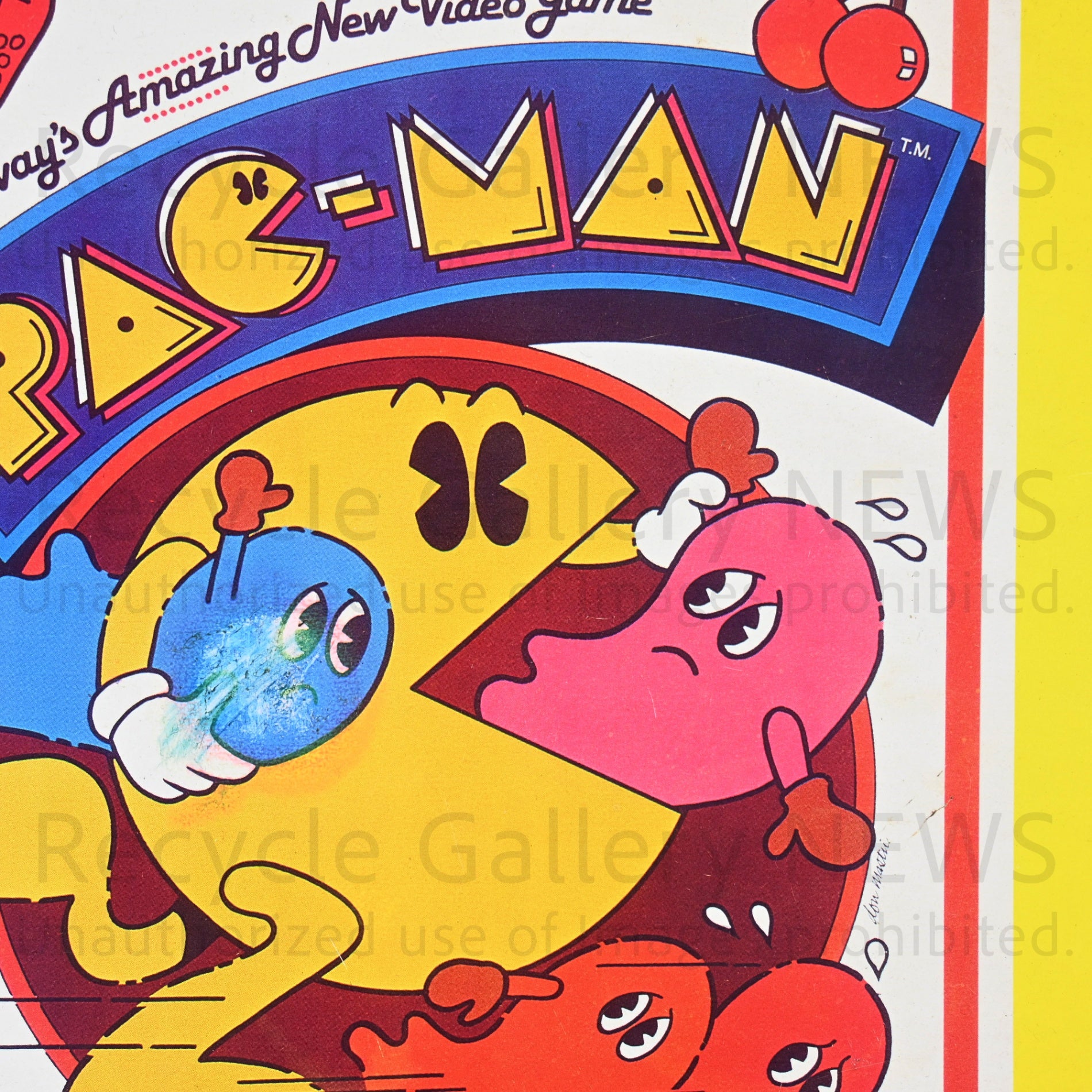PAC-MAN Folding Mini Table Tin Tray 1980’s Vintage / パックマン 折りたたみ ミニテーブルトレー ブリキトレイ 80年代ヴィンテージ