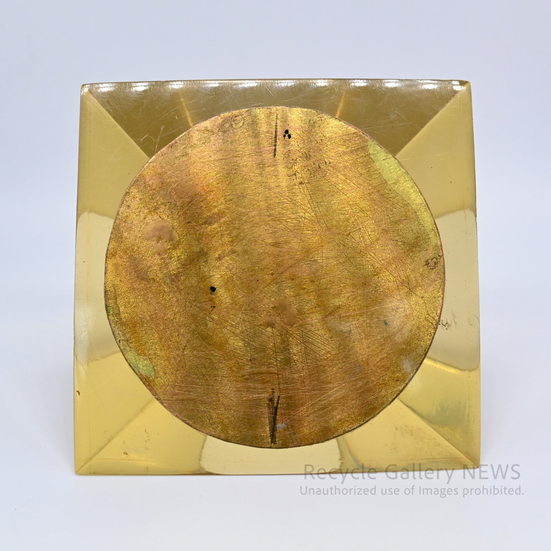 Acrylic Aztec Sun Stone Calendario Azteca Mesoamerican Pyramid Topaz Object Display Piece / アクリル アステカカレンダー 太陽の石 メソアメリカ ピラミッド トパーズ オブジェ ディスプレイ