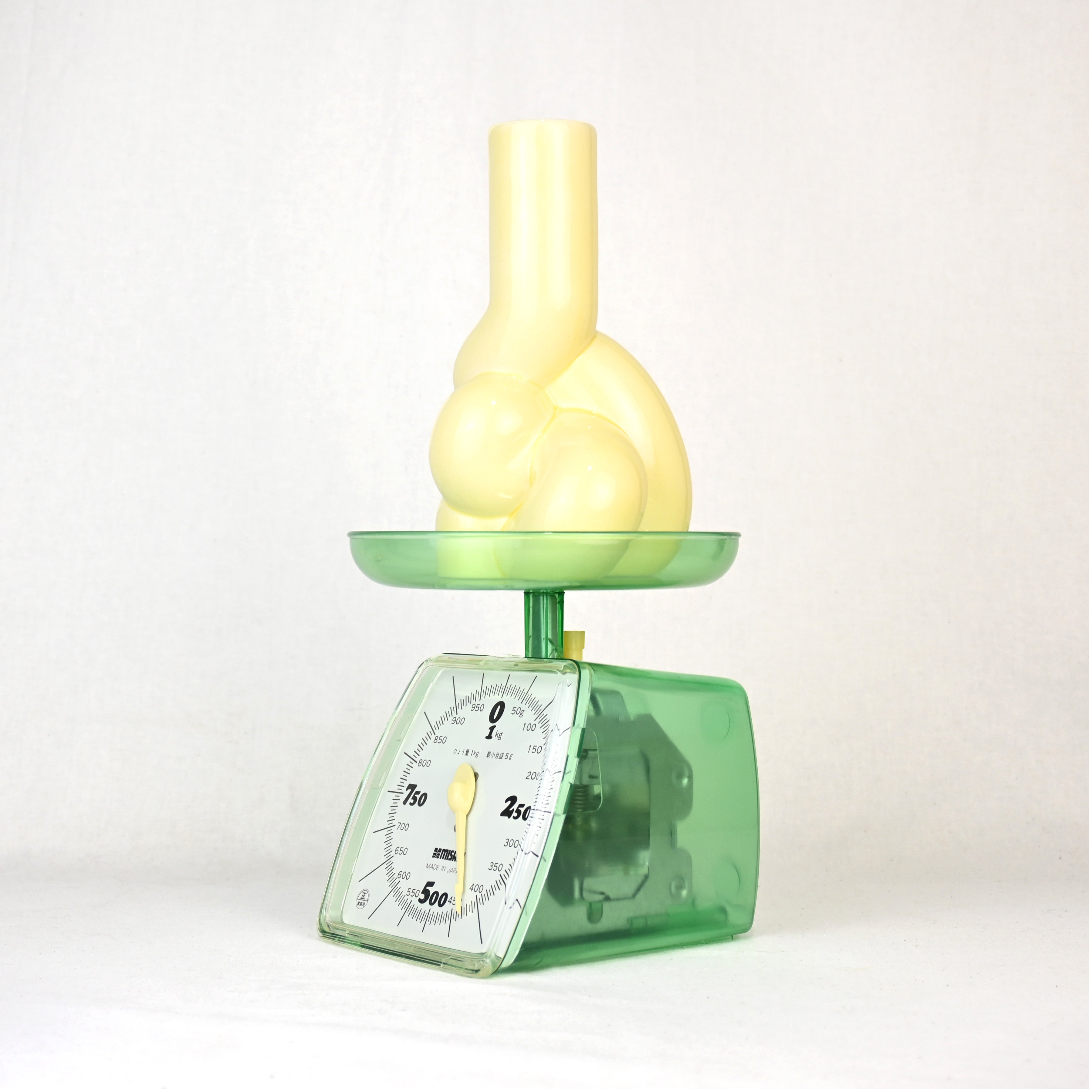 Skeleton green Kitchen scale MISAKI Japan vintage Retropop / スケルトン グリーン キッチンスケール 上皿計り ミサキ ジャパンヴィンテージ レトロポップ