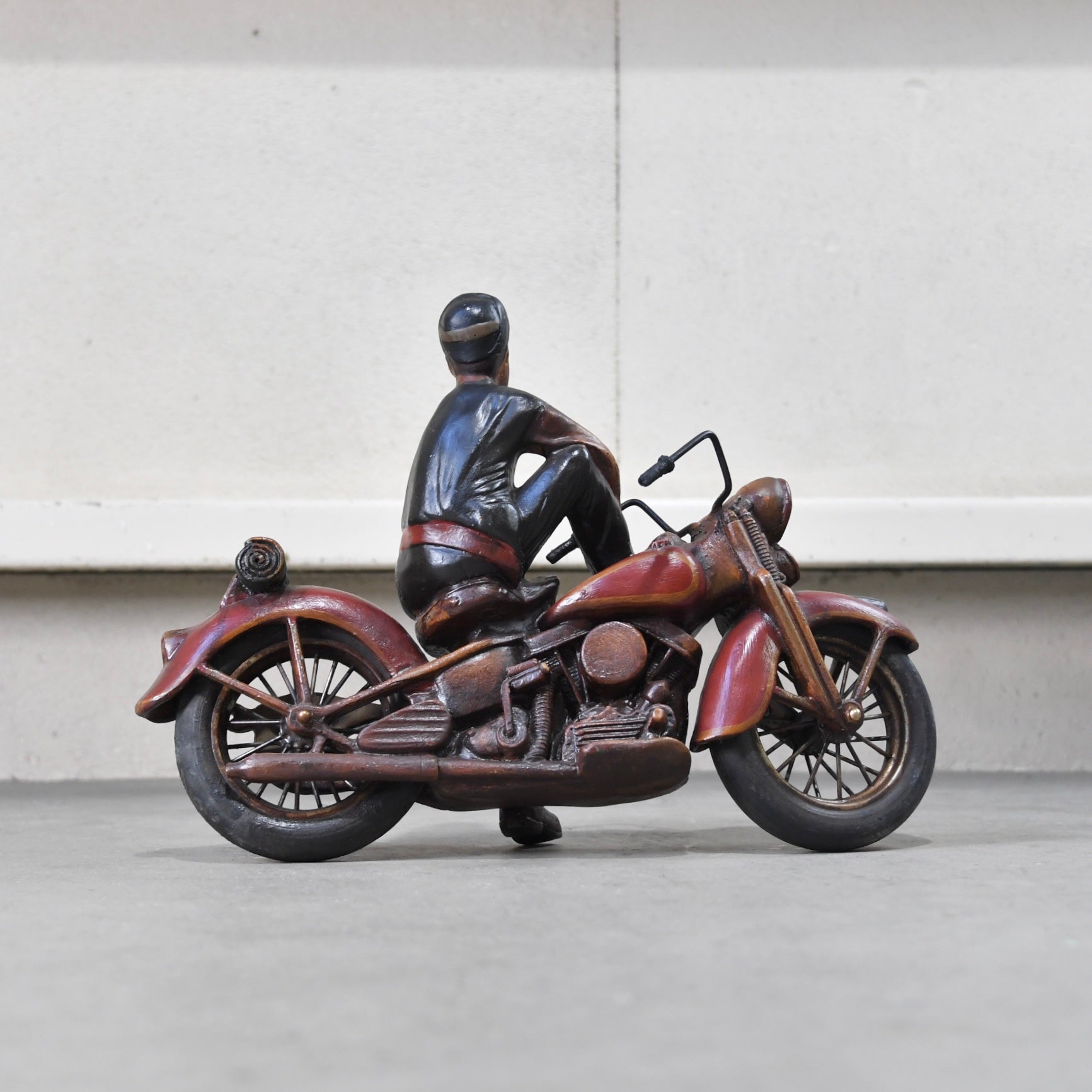 Harley Davidson Resin sculpture Motorcycle object America vintage 1980's / ハーレーダビットソン レジン 彫刻 バイク オブジェ 1980年代 アメリカヴィンテージ