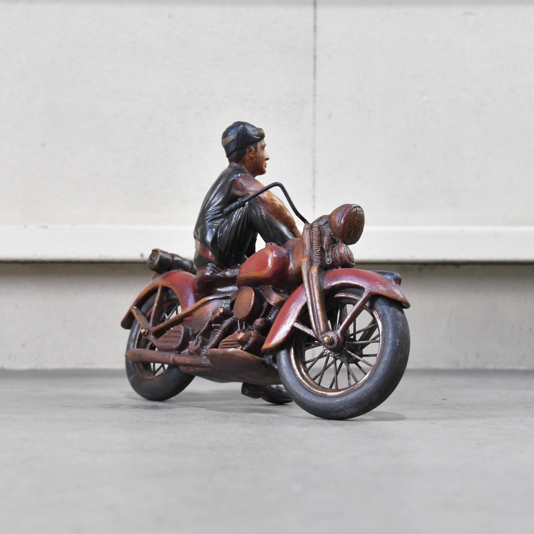 Harley Davidson Resin sculpture Motorcycle object America vintage 1980's / ハーレーダビットソン レジン 彫刻 バイク オブジェ 1980年代 アメリカヴィンテージ