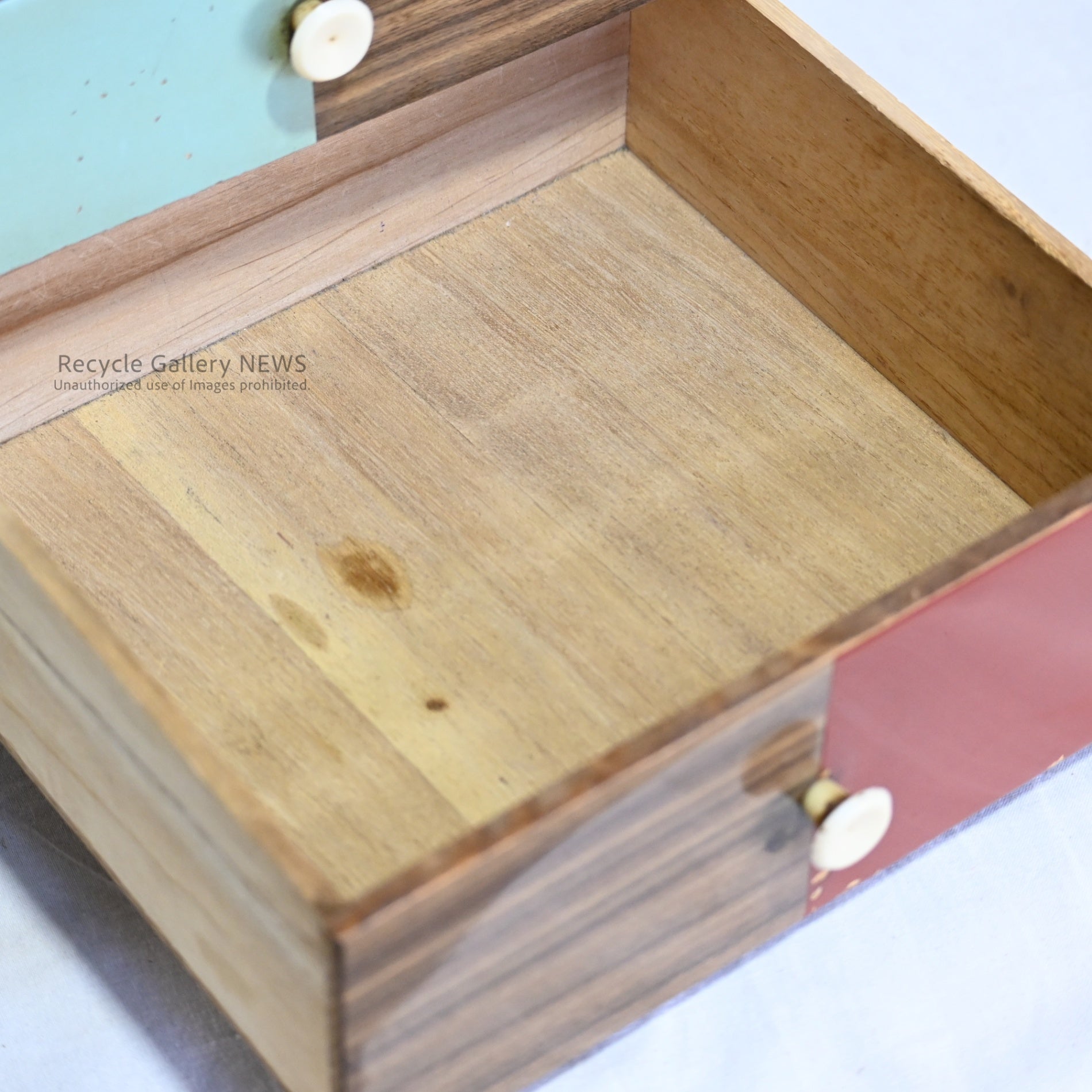 Showa Retro 3-Tier Drawer Storage Box Japanese Vintage / 昭和レトロ 3段 引き出し 小物入れ 日本ヴィンテージ