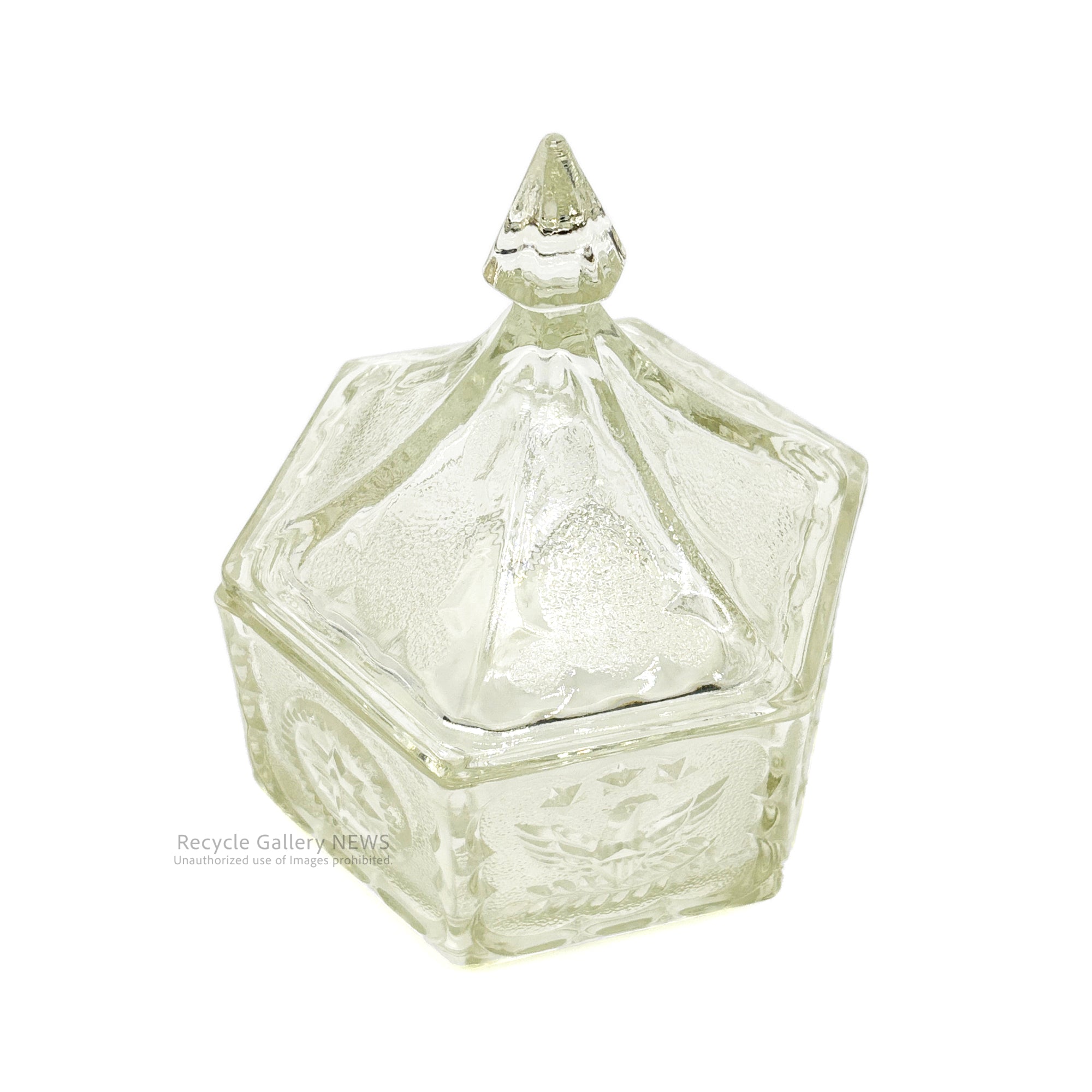 Indiana Glass Eagle & Stars Candy Pot USA Vintage / インディアナグラス イーグル＆スターズ キャンディーポット アメリカンヴィンテージ
