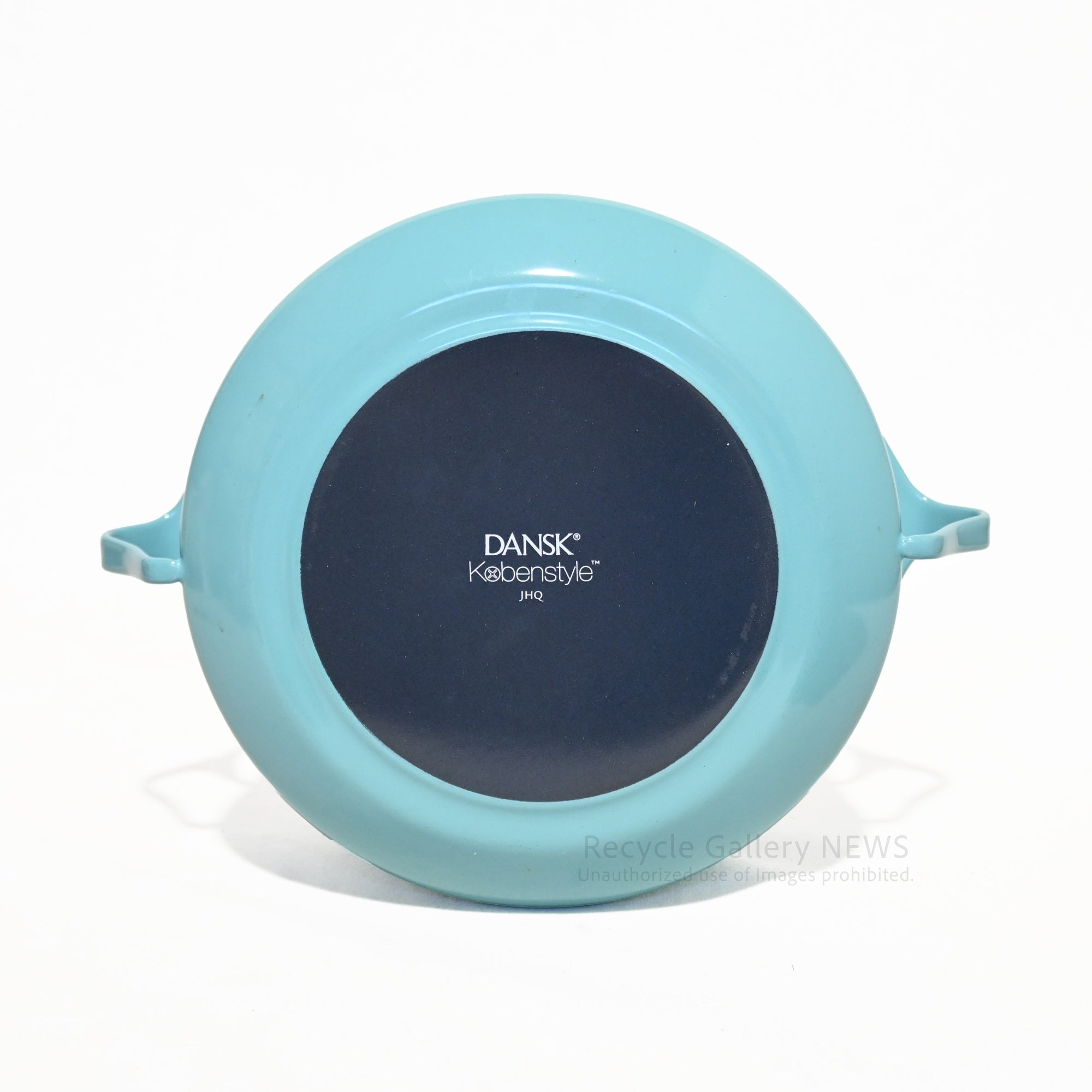 DANSK 18cm Casserole Double-Handled Pot Kobenstyle Teal/Turquoise Enamel U.S.A  / ダンスク 18cm キャセロール 両手鍋 コベンスタイル ティール ターコイズ ホーロー 未使用 新古品