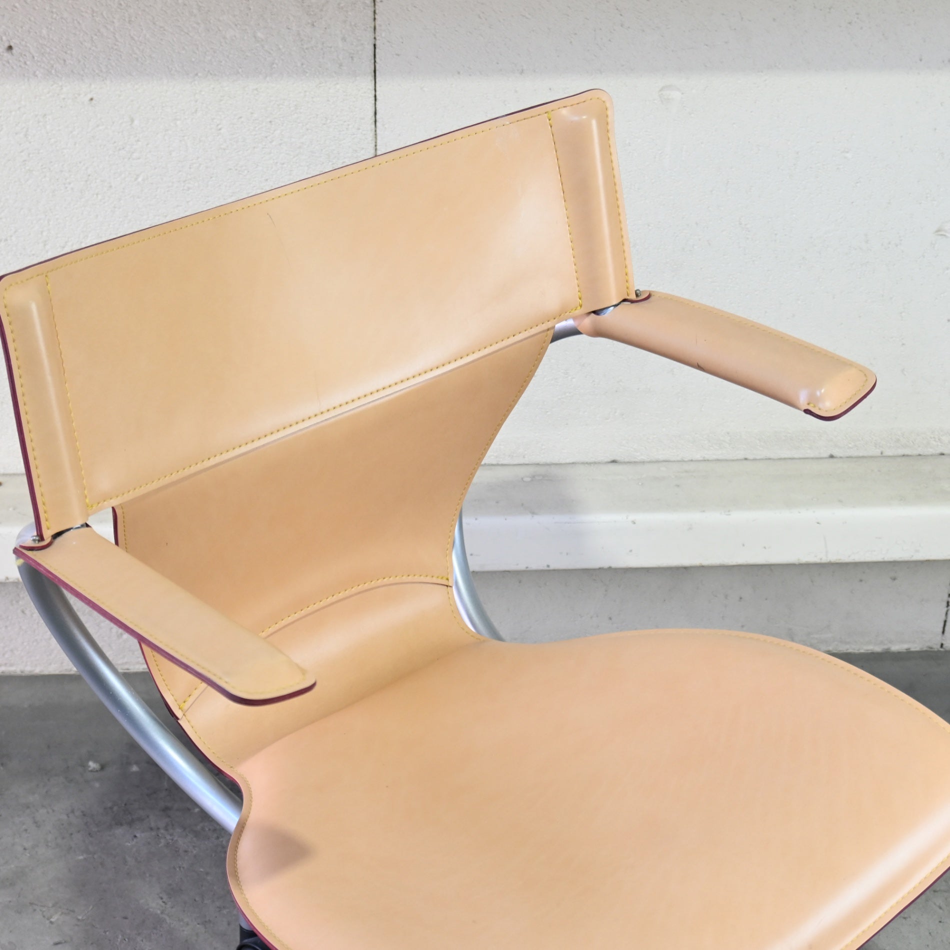 Karimoku XT4300AJ Office chair Desk chair Genuine tanned leather Japan / カリモク家具 本革 ヌメ革 デスクチェア 事務椅子