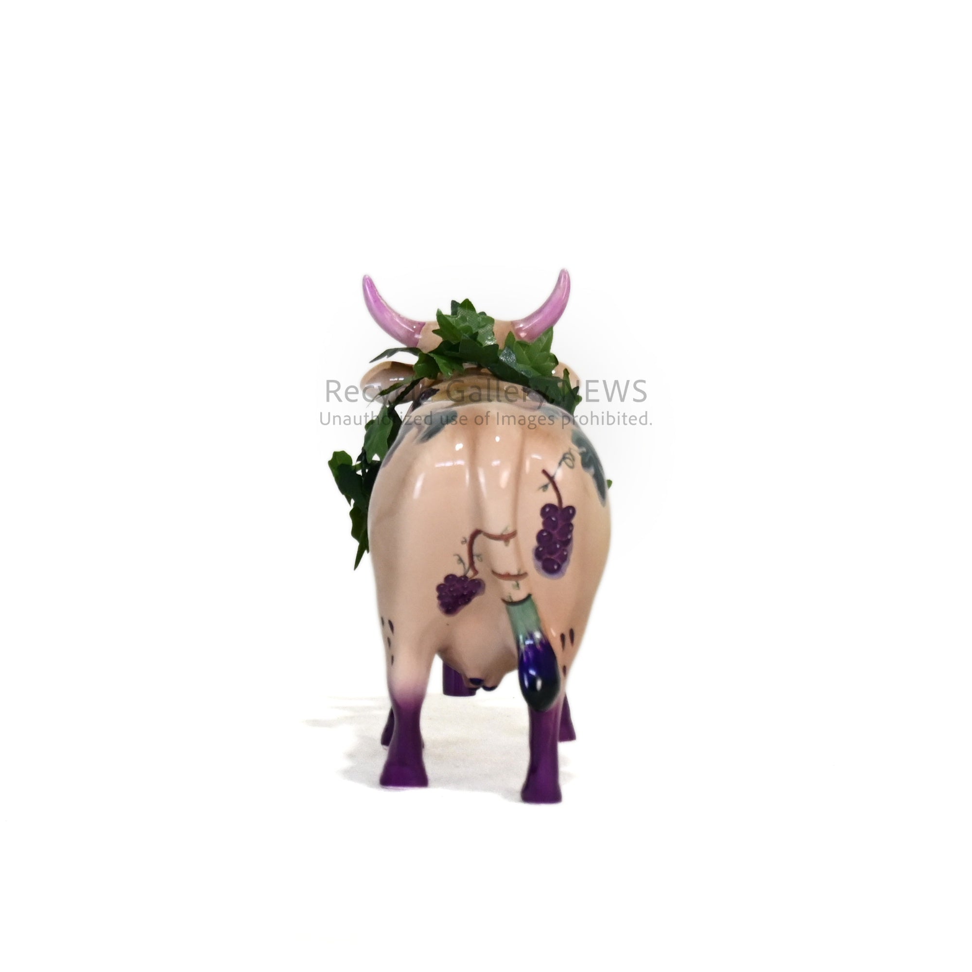 Cow figurine Wine Grapes Westland giftware Cow Parade / 牛のオブジェ ワイン 葡萄 ウエストランド ギフトウェア カウパレード フィギュリン
