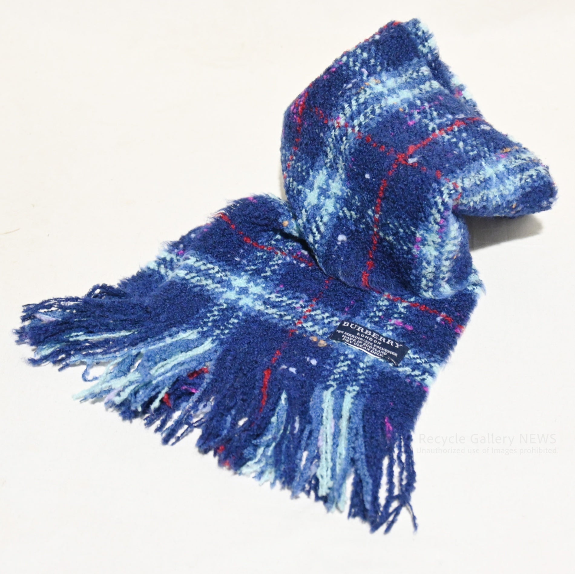 BURBERRY LONDON Check Scarf Blue Navy / バーバリー ロンドン