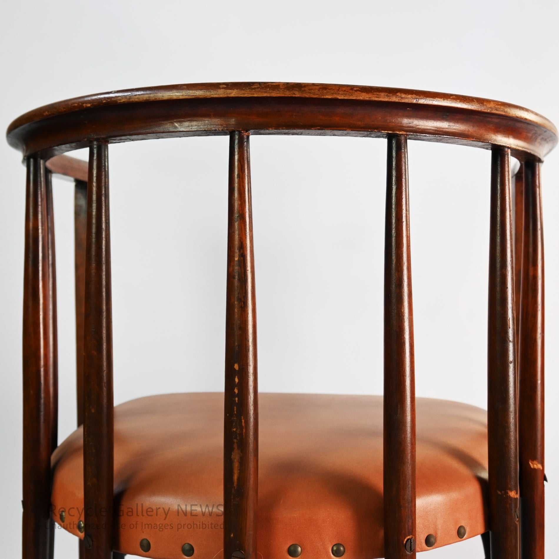 Wicker Accent Chair Antique Bentwood Slat Back Beautiful Patina / 籠椅子 曲木 アンティーク 職人技 スラットバック 経年変化 パーソナルチェア