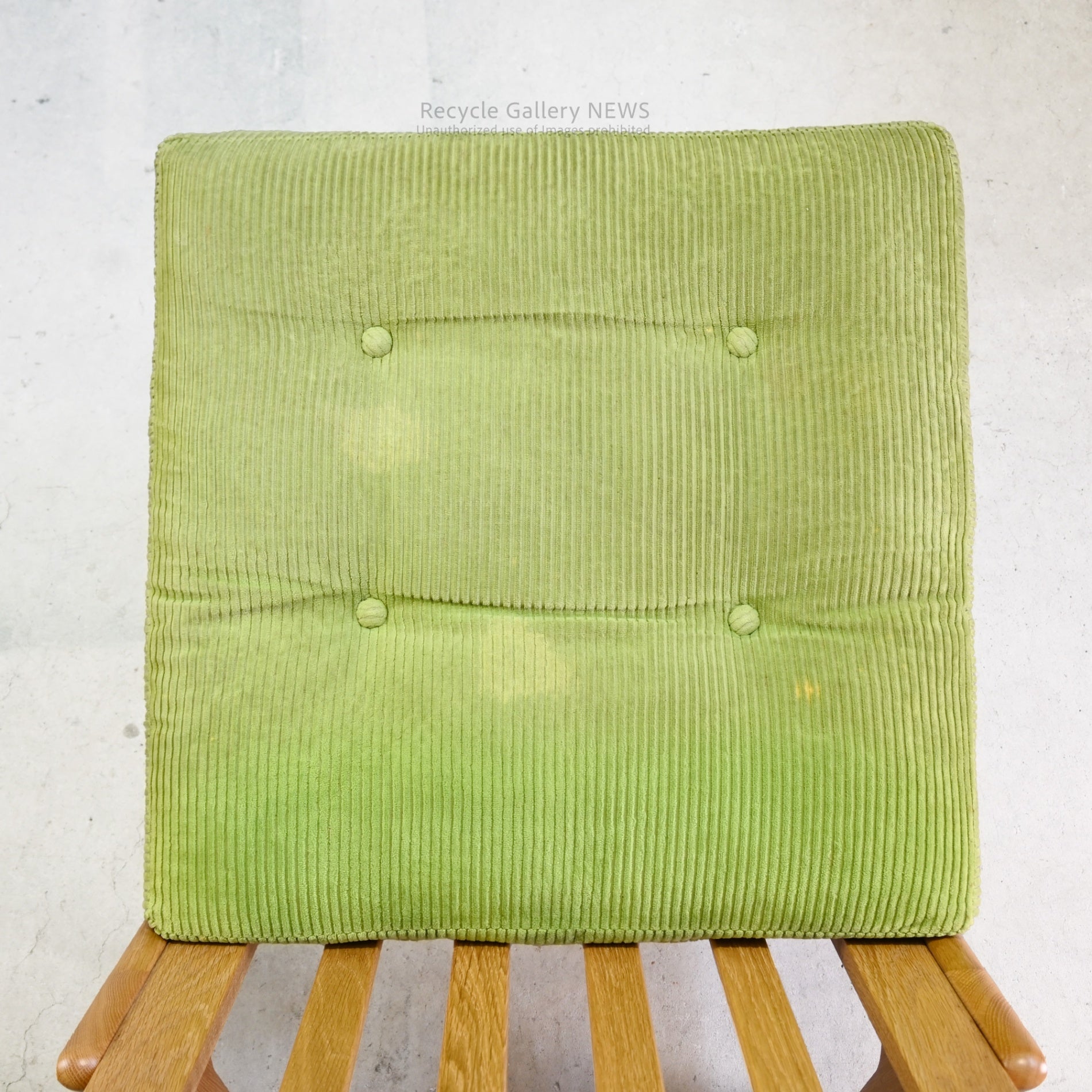 Maruni60 Frame Chair in Green Fabric Japanese Mid Century Modern / マルニ60 フレームチェア グリーンファブリック 日本 ミッドセンチュリー  ジャパニーズモダン