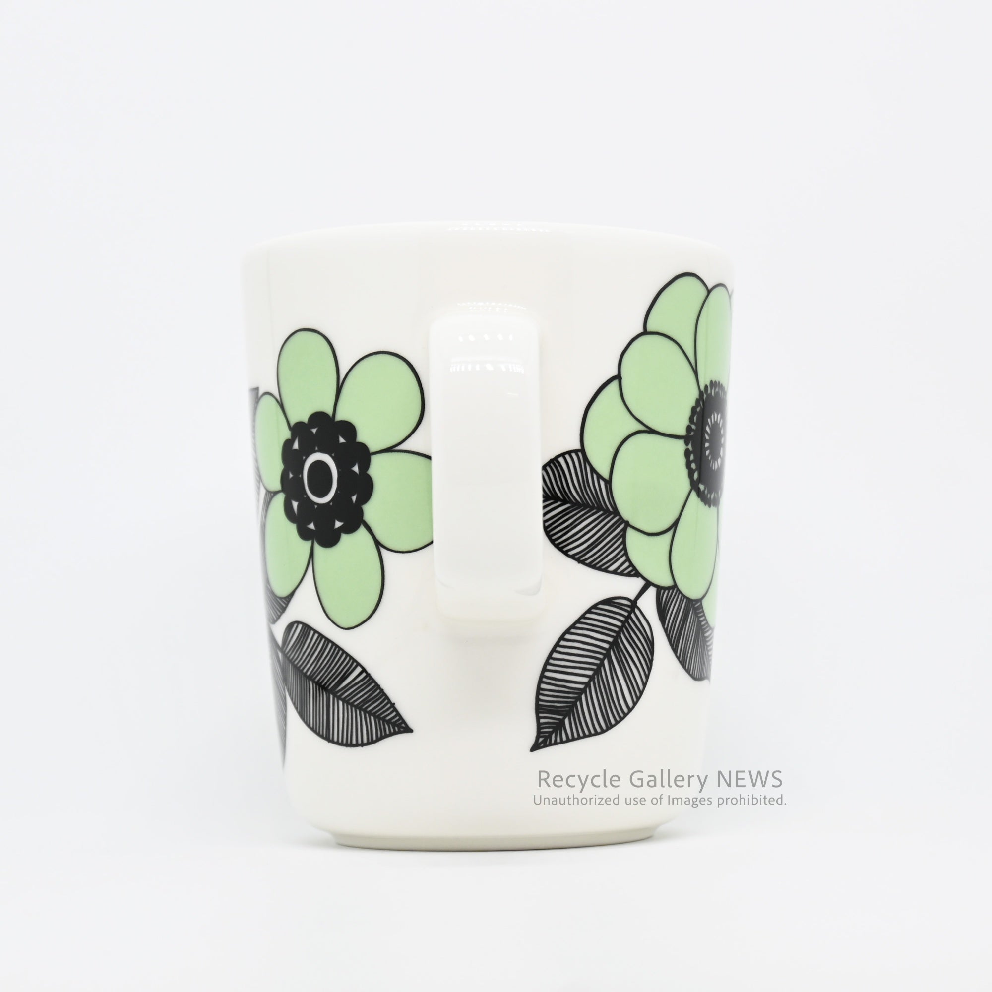 marimekko "KESTIT" Green Mug / マリメッコ "ケスティト" グリーン マグカップ