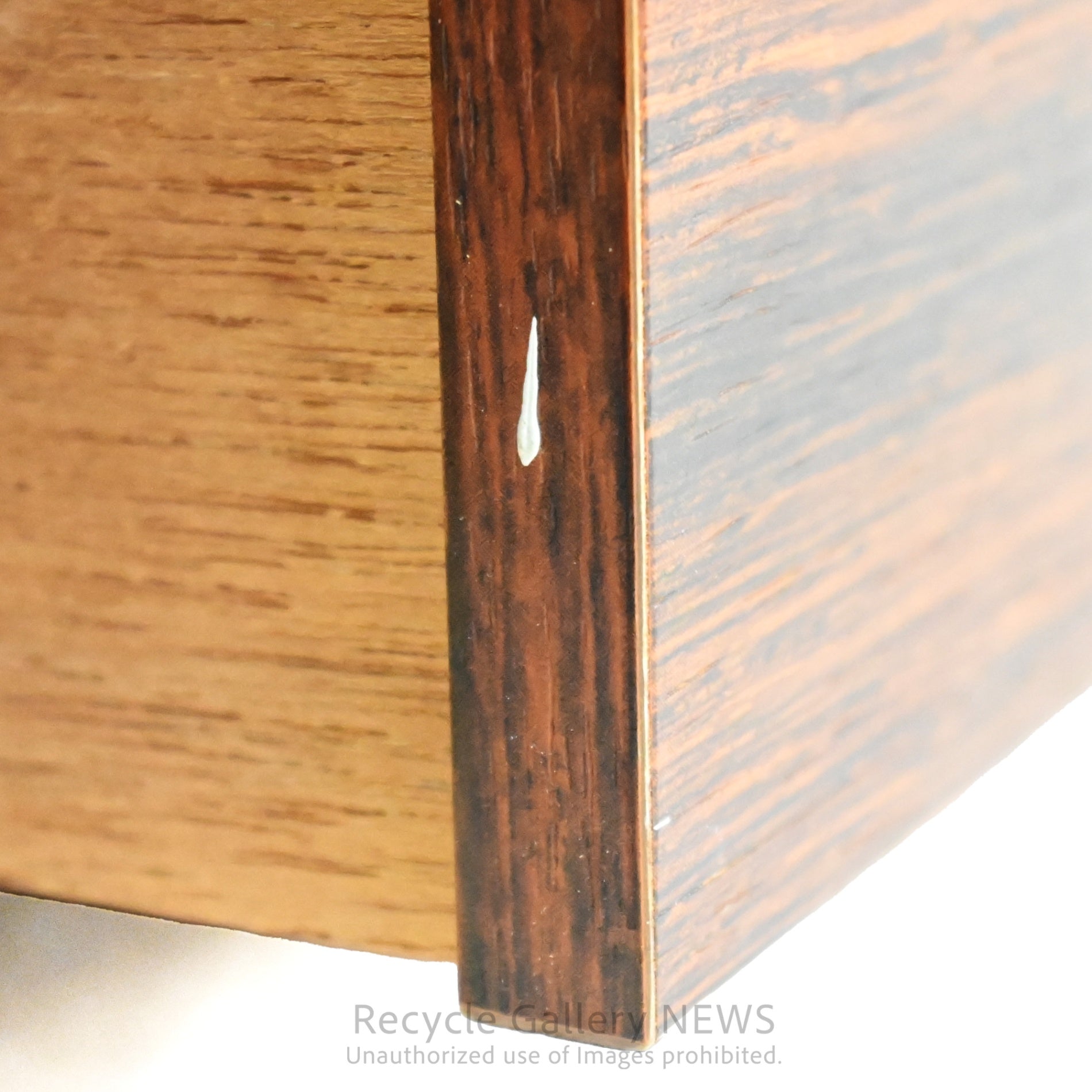 Rosewood-print Veneer small drawer unit with 3 drawers Showa retro style / ローズウッドプリント 突板小引き出し 引出3杯 昭和レトロ