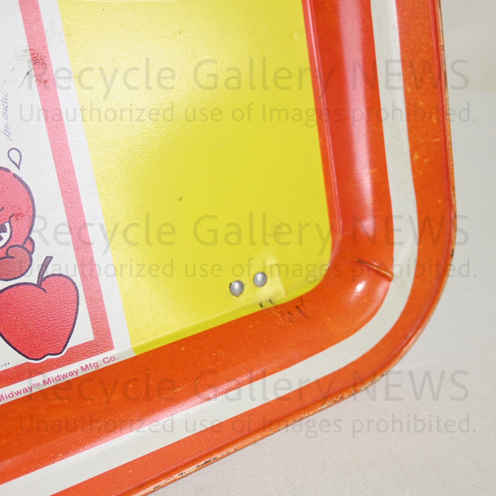 PAC-MAN Folding Mini Table Tin Tray 1980’s Vintage / パックマン 折りたたみ ミニテーブルトレー ブリキトレイ 80年代ヴィンテージ