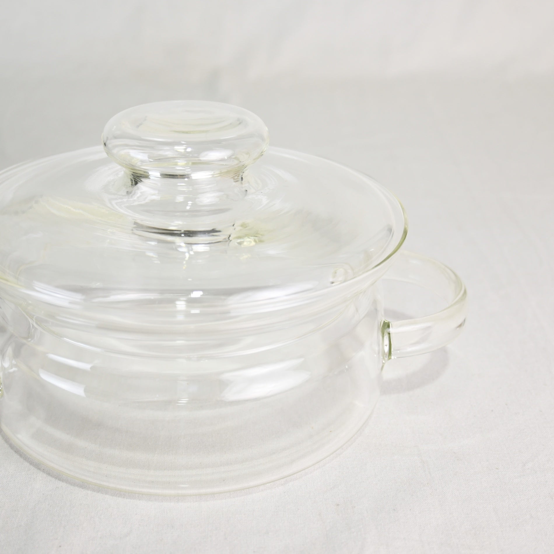 Bodanova Signe persson-melin Glass two handed pot Nordic Sweden Vintage ※item description must be read / ボダノヴァ シグネペーションメリン判定 ガラス両手鍋 北欧 スウェーデン ヴィンテージ
