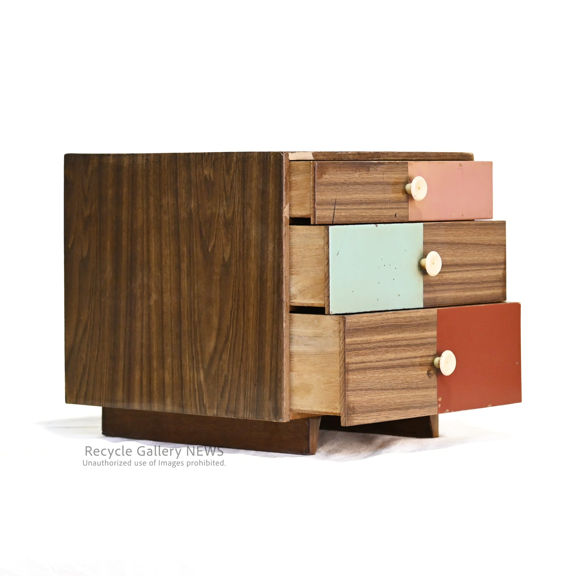 Showa Retro 3-Tier Drawer Storage Box Japanese Vintage / 昭和レトロ 3段 引き出し 小物入れ 日本ヴィンテージ