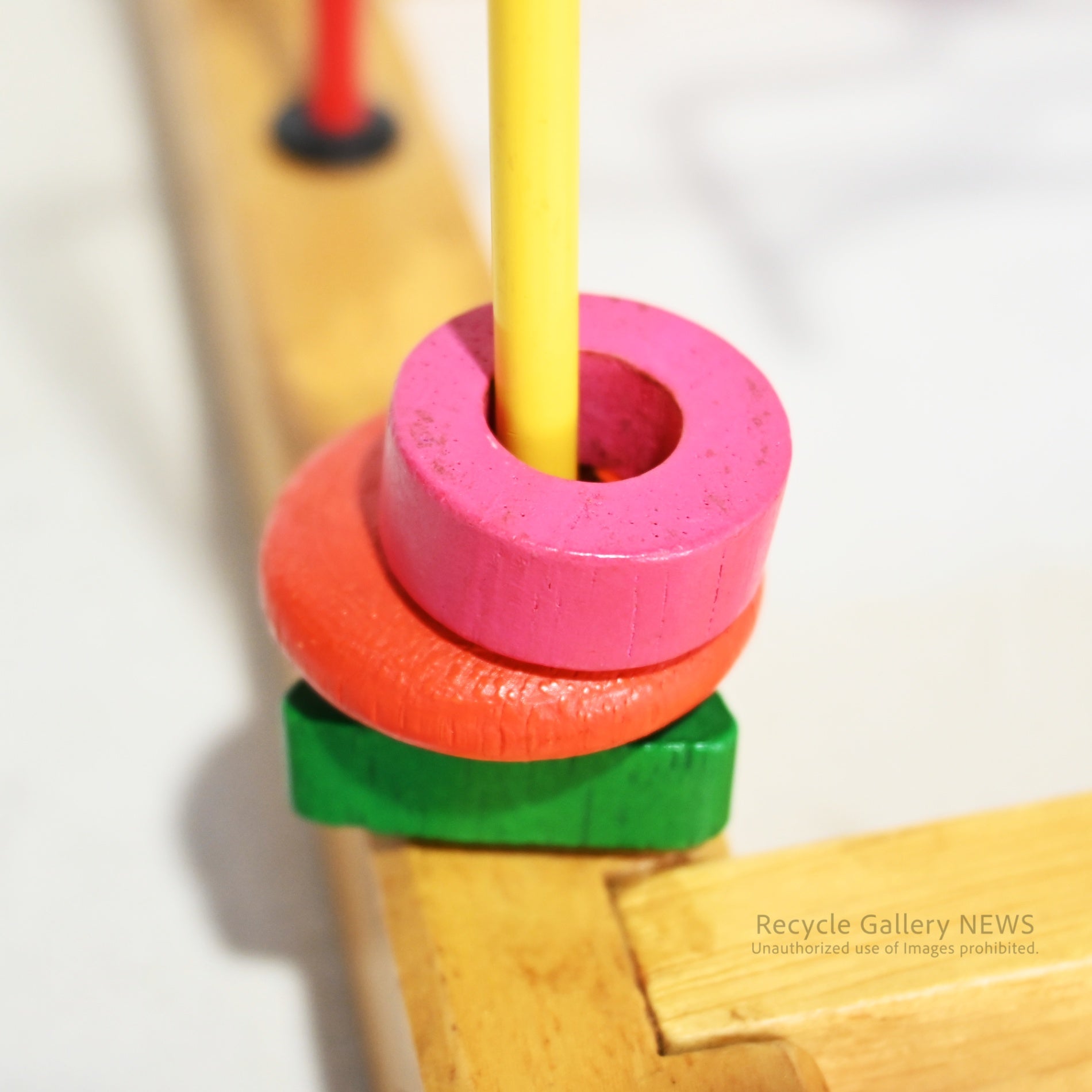 nichigan original Bead Maze Japanese Educational Toy Wooden /  ニチガン オリジナル ビーズコースター 日本 知育玩具  木製