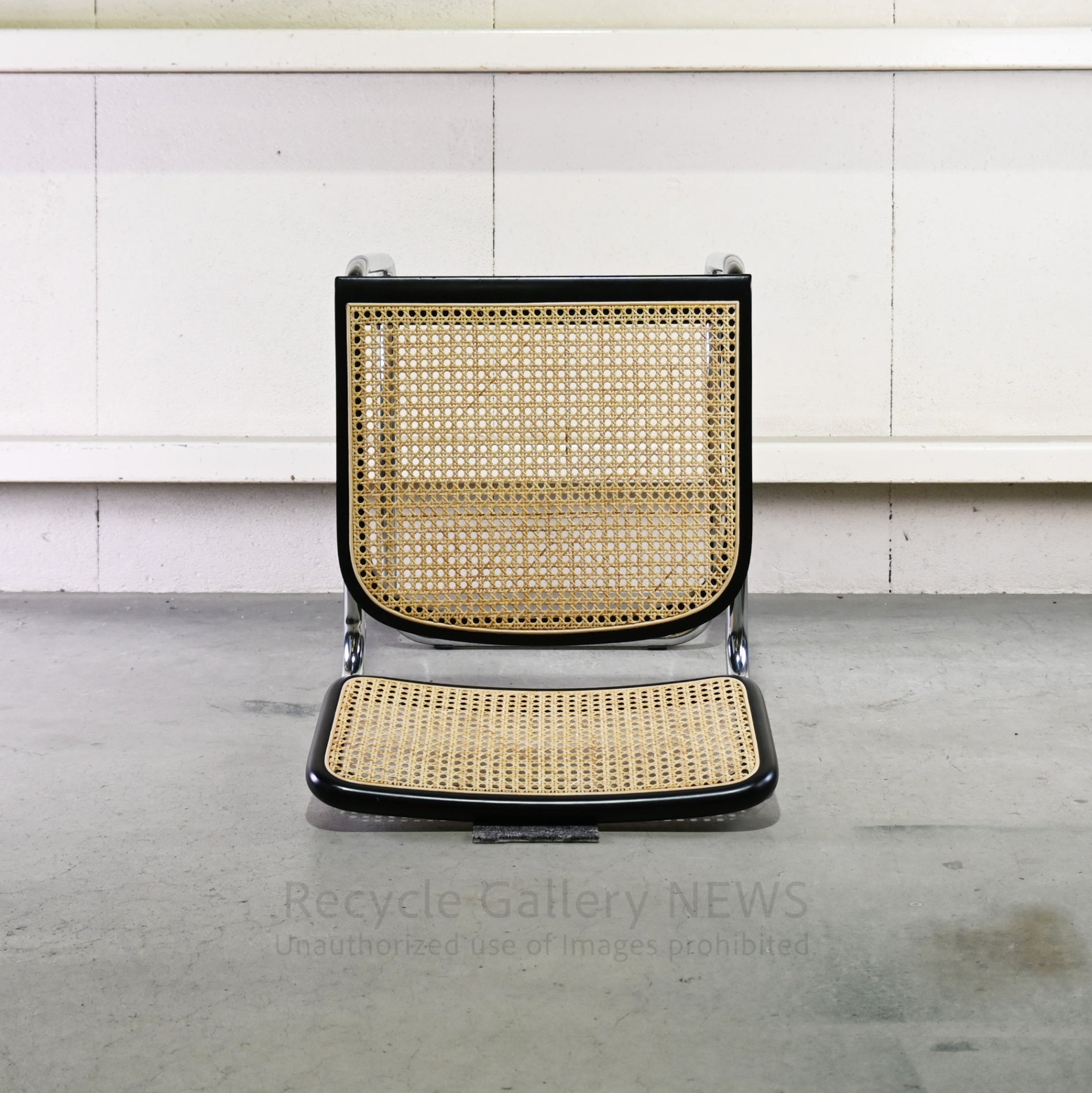 Cesca Armless Chair Black Marcel Breuer / チェスカ チェア アームレス ラタン 黒 マルセル・ブロイヤー