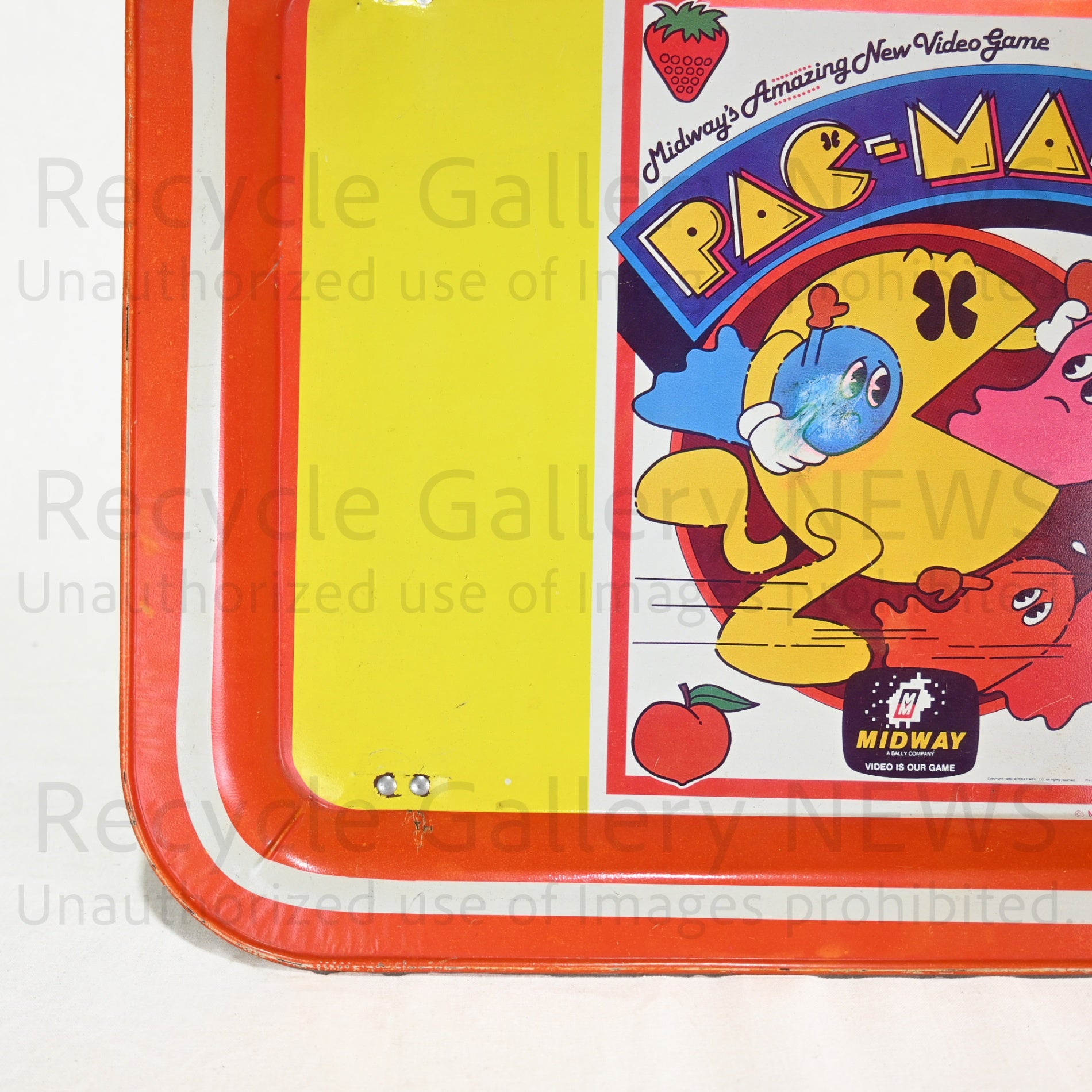 PAC-MAN Folding Mini Table Tin Tray 1980’s Vintage / パックマン 折りたたみ ミニテーブルトレー ブリキトレイ 80年代ヴィンテージ