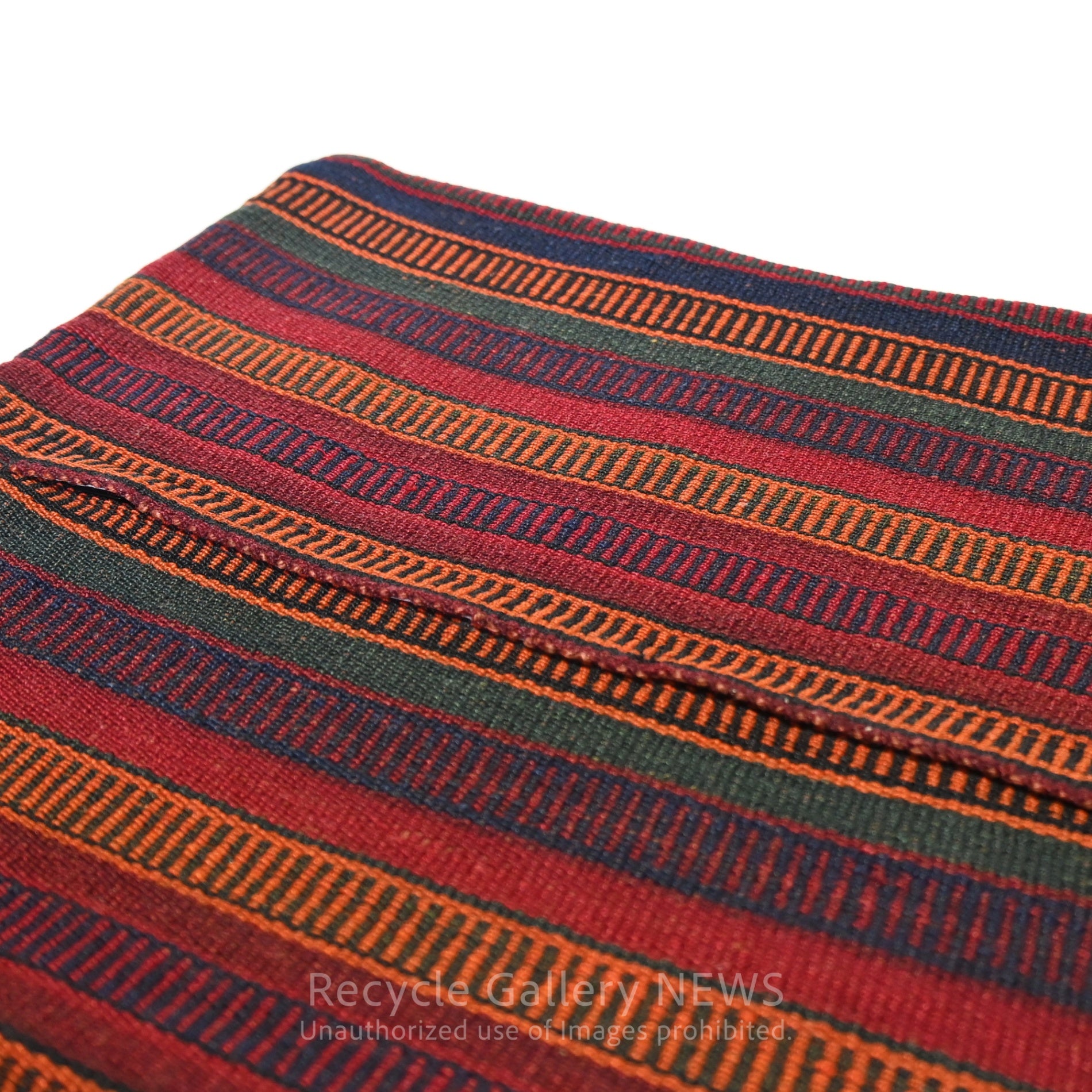Old Kilim Cushion Cover [C] Bright Orange Middle east / オールドキリム クッションカバー 中東 伝統織 赤系 3種類 （C 蛍光オレンジ）