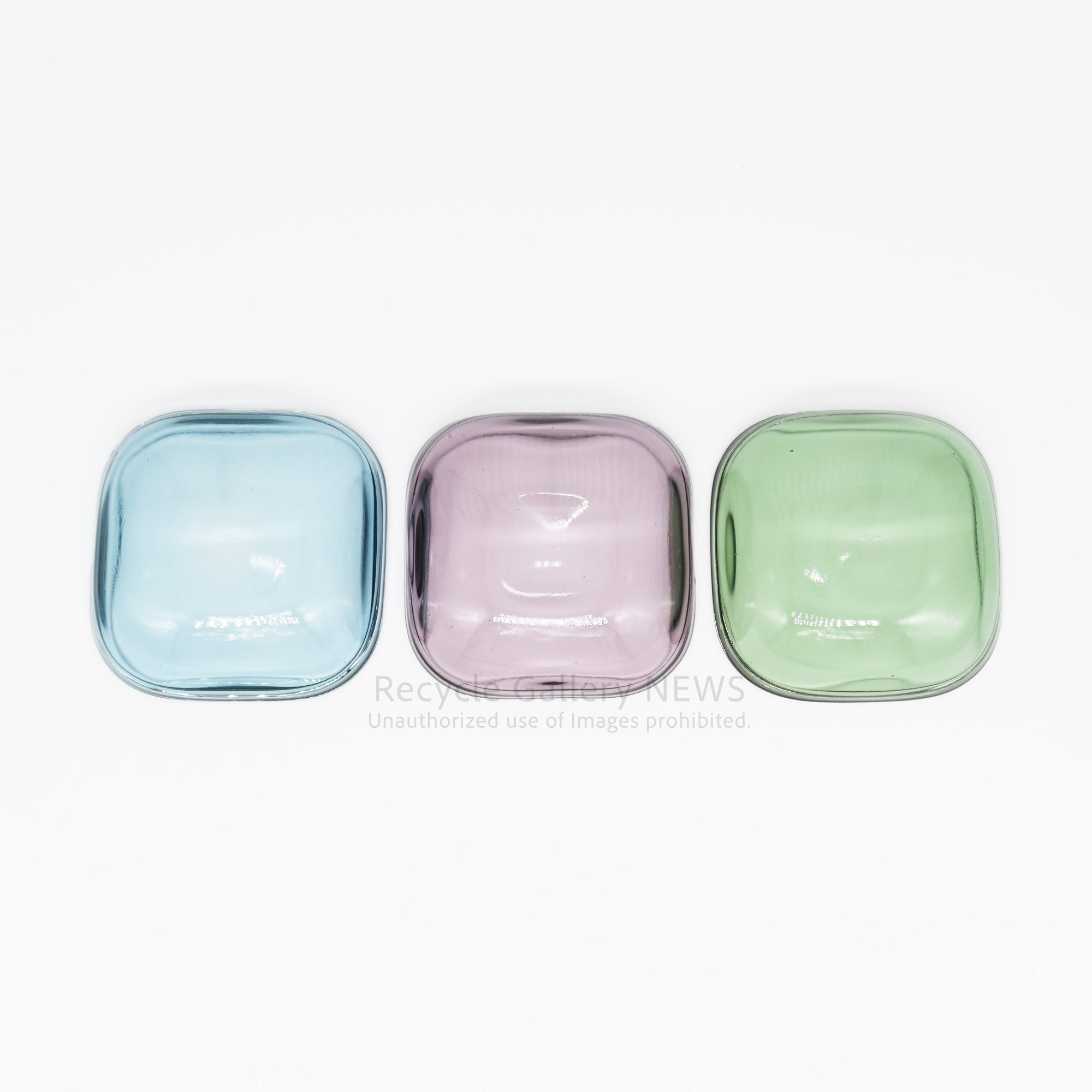 Rare Hoya Glass "Starting Unit series" Set of 6 Plates Japanese Tableware Showa Retro / 保谷硝子 スターティングユニット６点セット  日本 食器 昭和レトロ 希少