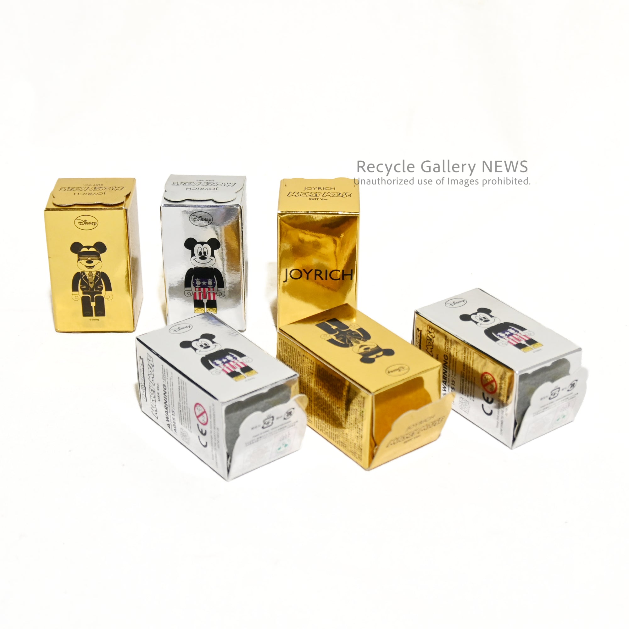 BE@RBRICK MICKEY MOUSE（USA Ver.）/（SUIT Ver.）JOYRICH Disney collaboration / ベアブリック ミッキー・マウス ジョイリッチ ディズニー 未開封