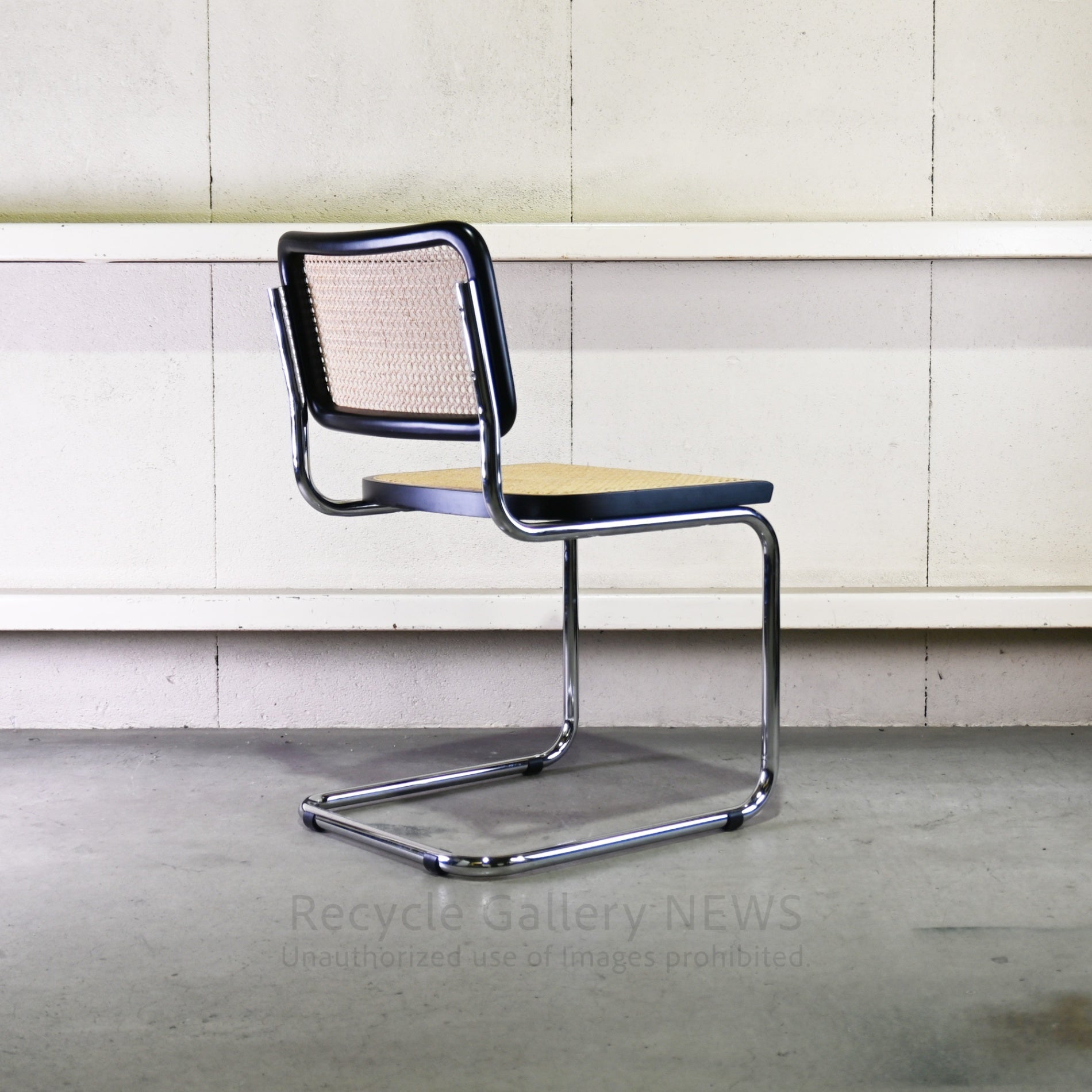 Cesca Armless Chair Black Marcel Breuer / チェスカ チェア アームレス ラタン 黒 マルセル・ブロイヤー