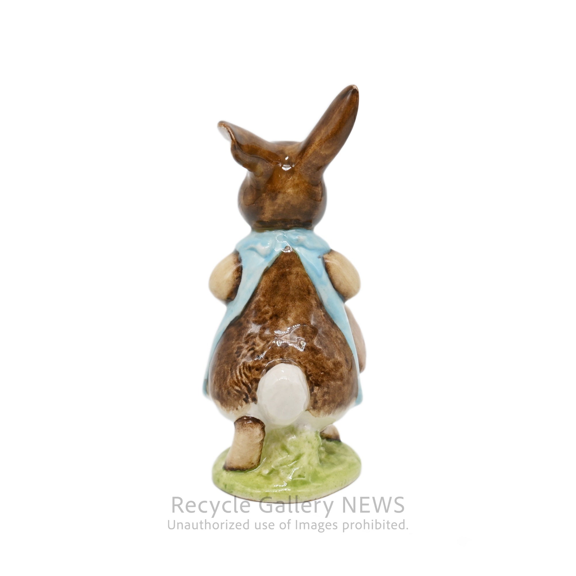 Beswick Peter Rabbit Flopsy Bunny Ceramic Figurine Brown Blue / ベスウィック ピーターラビット フロプシーバニー 陶器 フィギュリン ブラウン ブルー