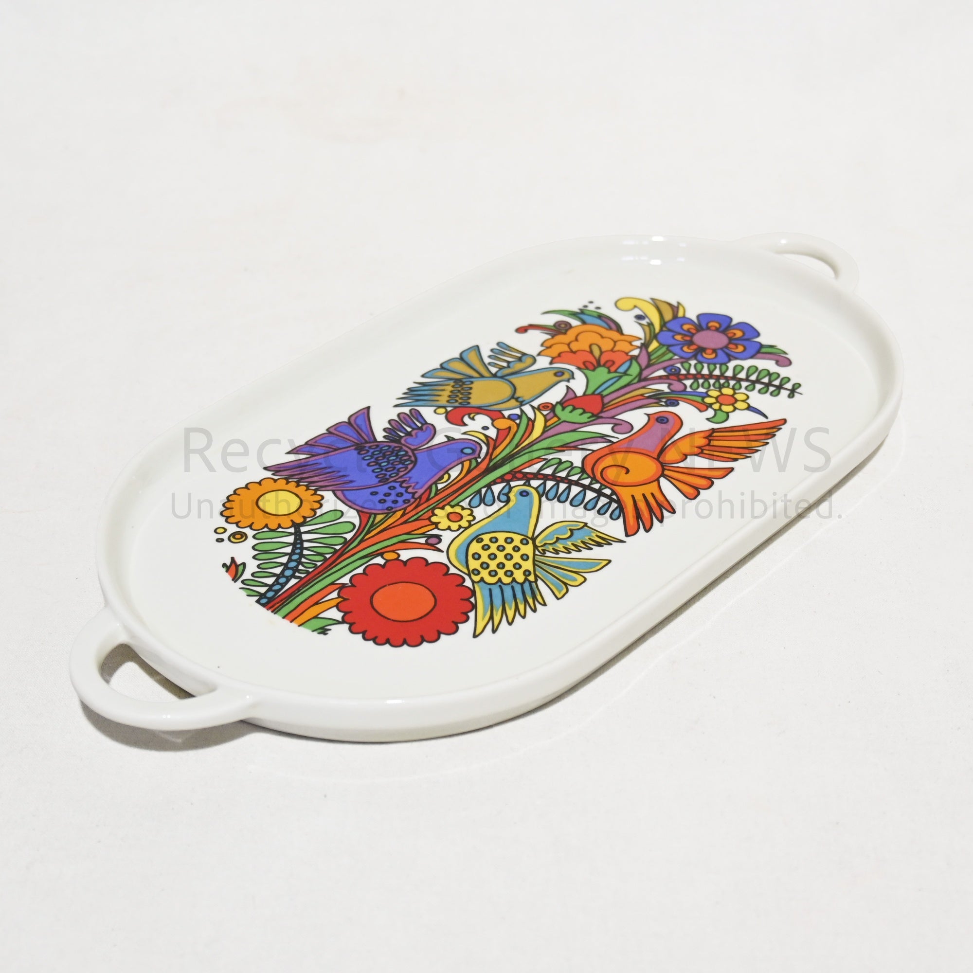 Villeroy&Boch Acapulco oval plate France Made in Germany / ビレロイ＆ボッホ アカプルコ プレート トレー 皿 フランス ドイツ製