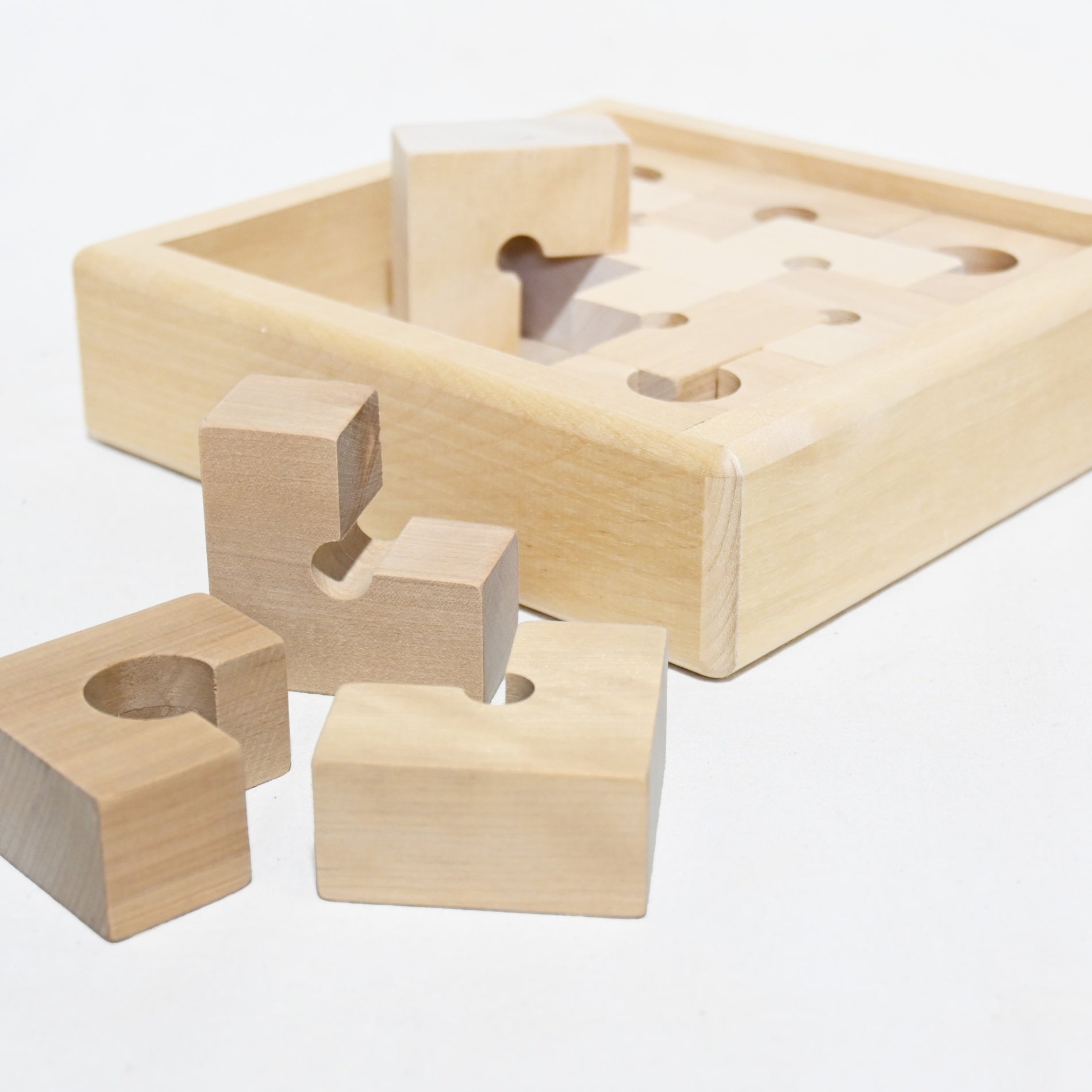 kara coro Building blocks ”L” Handcrafted Wooden Toys Japan Rare / 木のおもちゃ工房カラコロ 積み木 エル 日本 生産終了 希少品