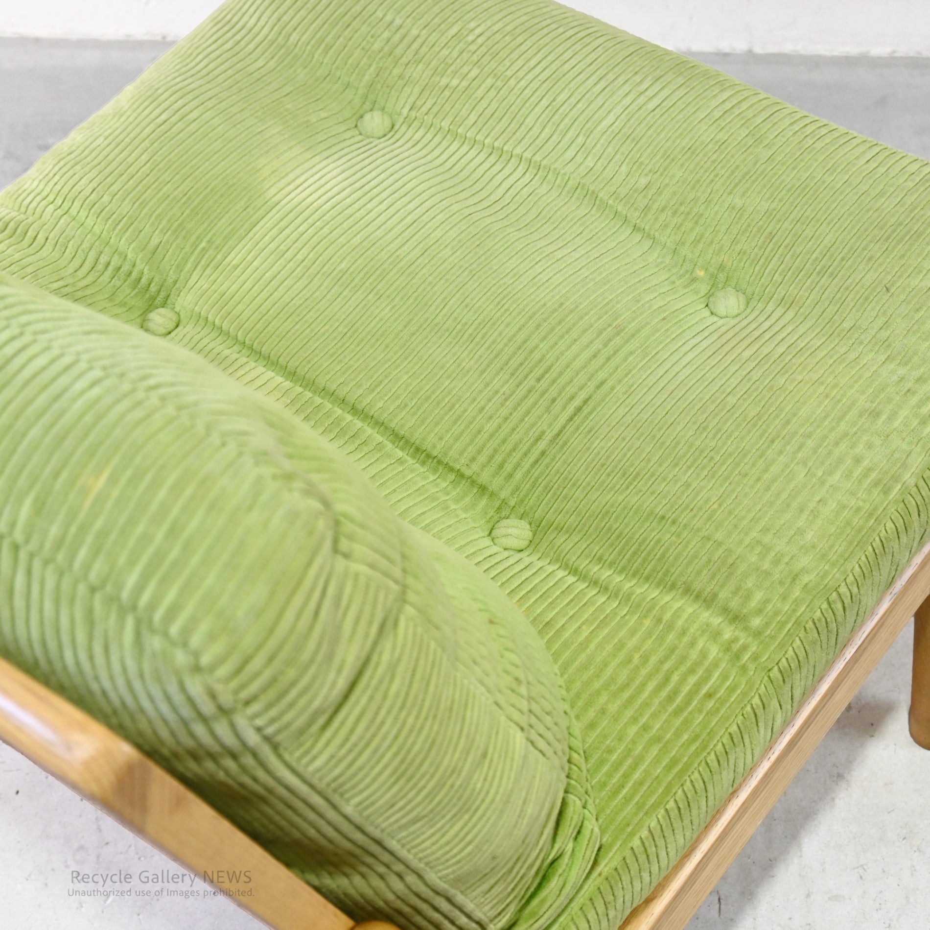 Maruni60 Frame Chair in Green Fabric Japanese Mid Century Modern / マルニ60 フレームチェア グリーンファブリック 日本 ミッドセンチュリー  ジャパニーズモダン