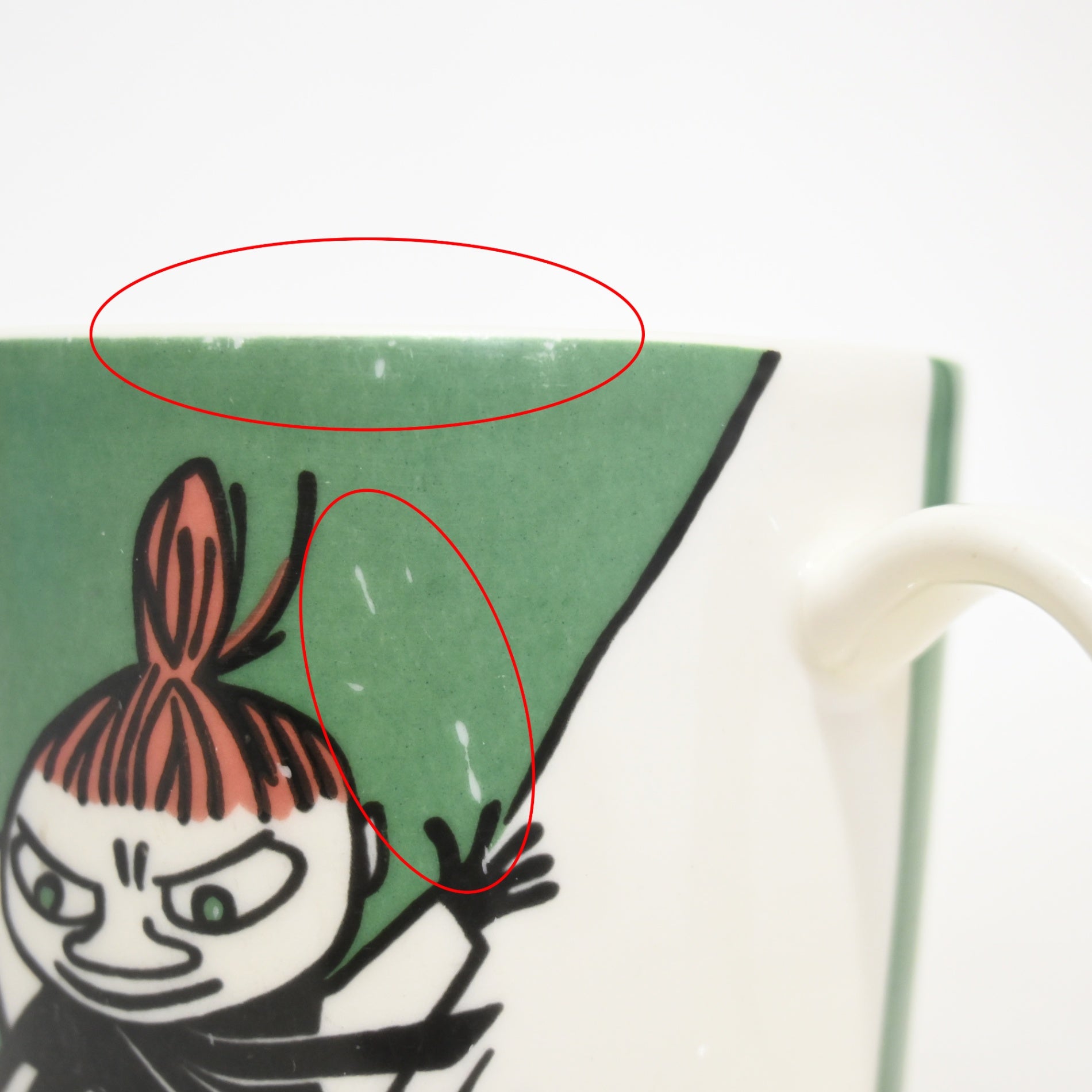 MOOMIN ARABIA Mug Little My Sliding Vintage Scandinavian / ムーミン アラビア マグ リトルミィ・スライディング ヴィンテージ 北欧