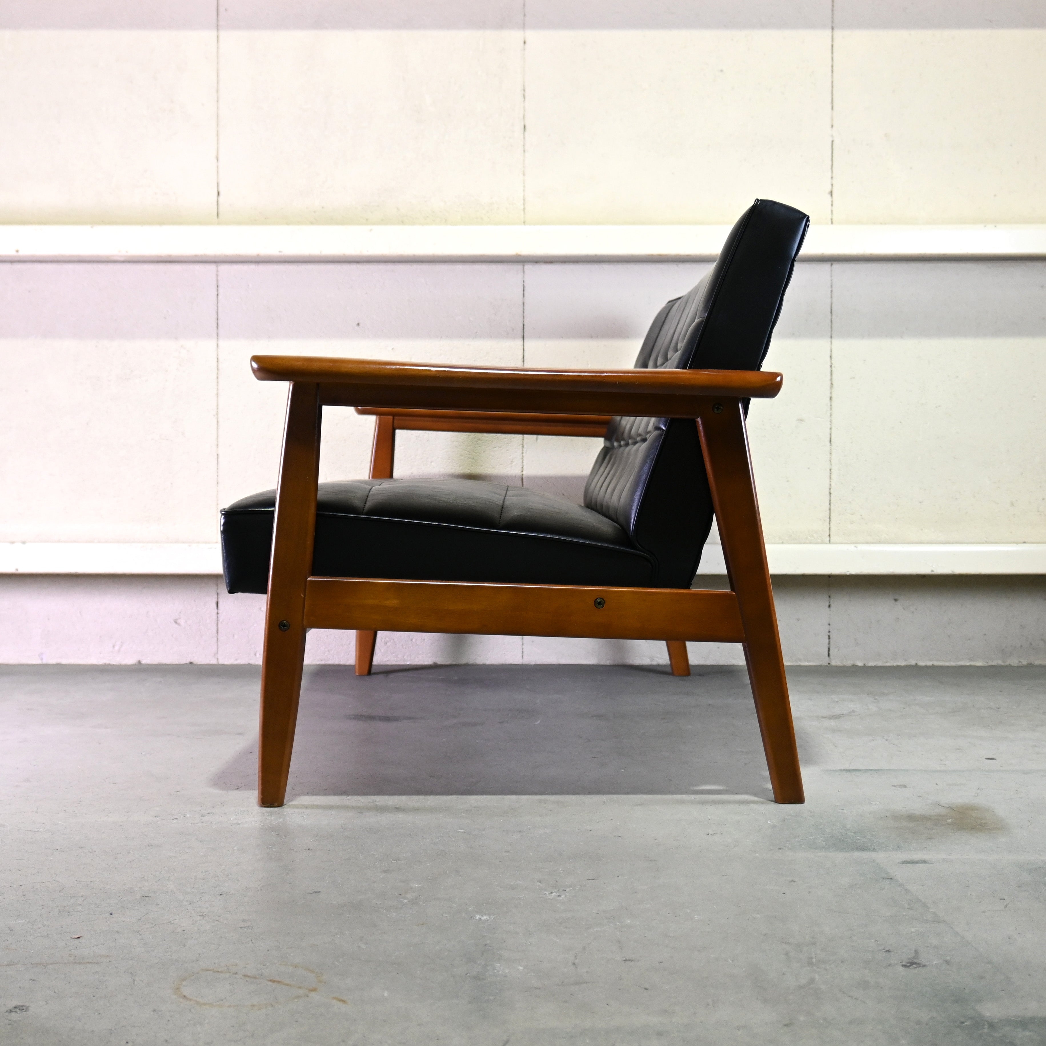 karimoku60 K-chair 2seater Standard black Japanese modern Long life design / カリモク60 Kチェア 2シーター スタンダードブラック ジャパニーズモダン ロングライフデザイン