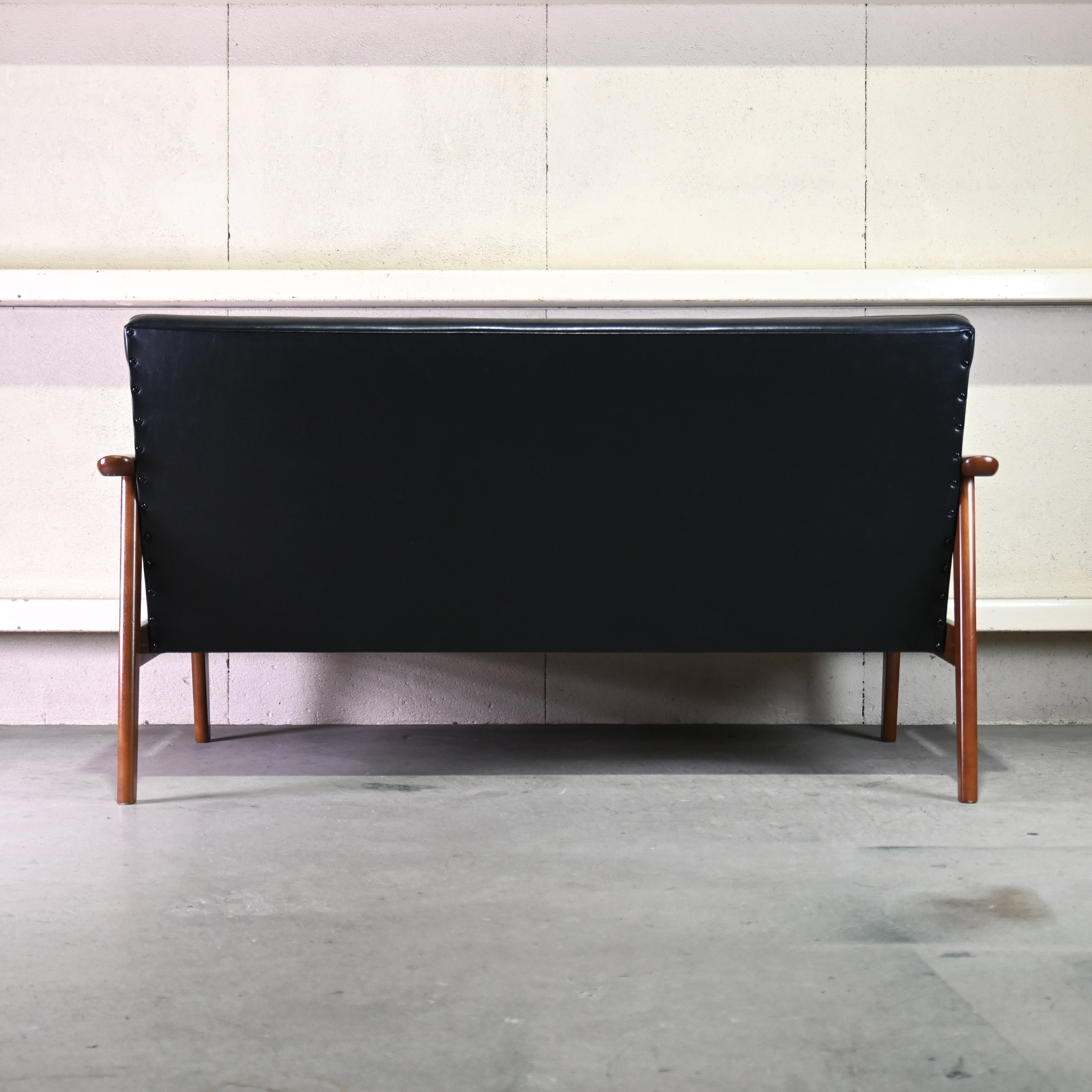 karimoku60 K-chair 2seater Standard black Japanese modern Long life design / カリモク60 Kチェア 2シーター スタンダードブラック ジャパニーズモダン ロングライフデザイン