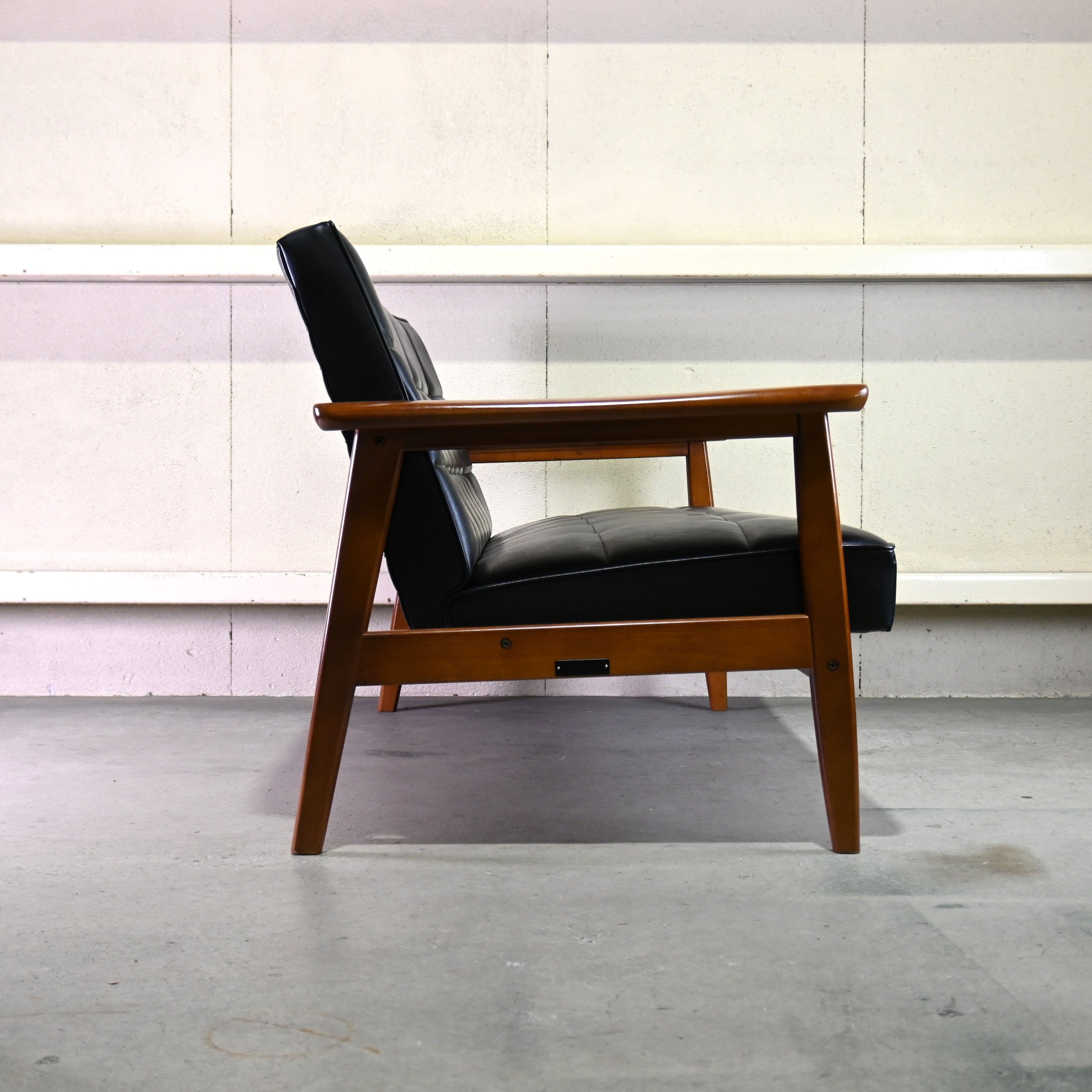 karimoku60 K-chair 2seater Standard black Japanese modern Long life design / カリモク60 Kチェア 2シーター スタンダードブラック ジャパニーズモダン ロングライフデザイン