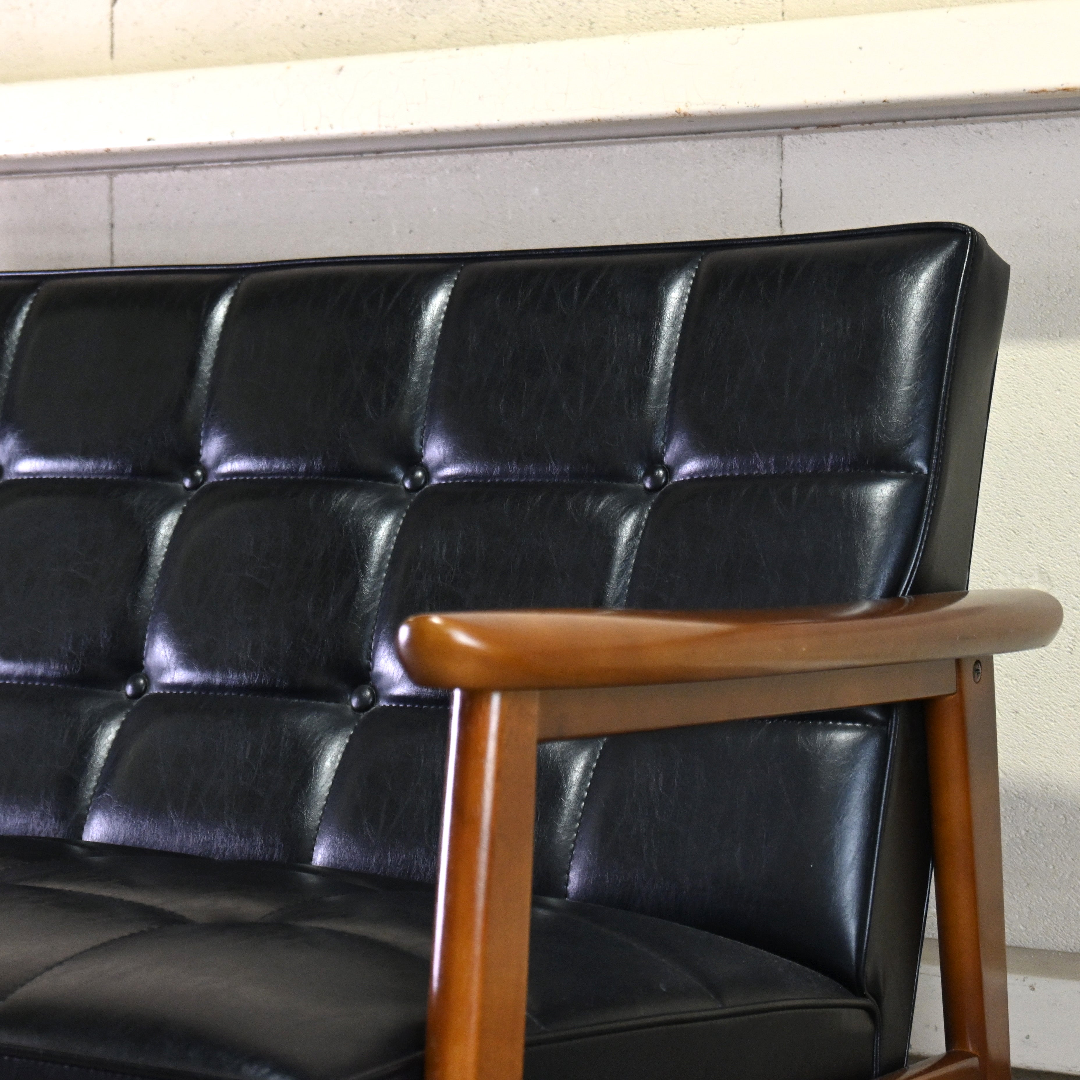 karimoku60 K-chair 2seater Standard black Japanese modern Long life design / カリモク60 Kチェア 2シーター スタンダードブラック ジャパニーズモダン ロングライフデザイン