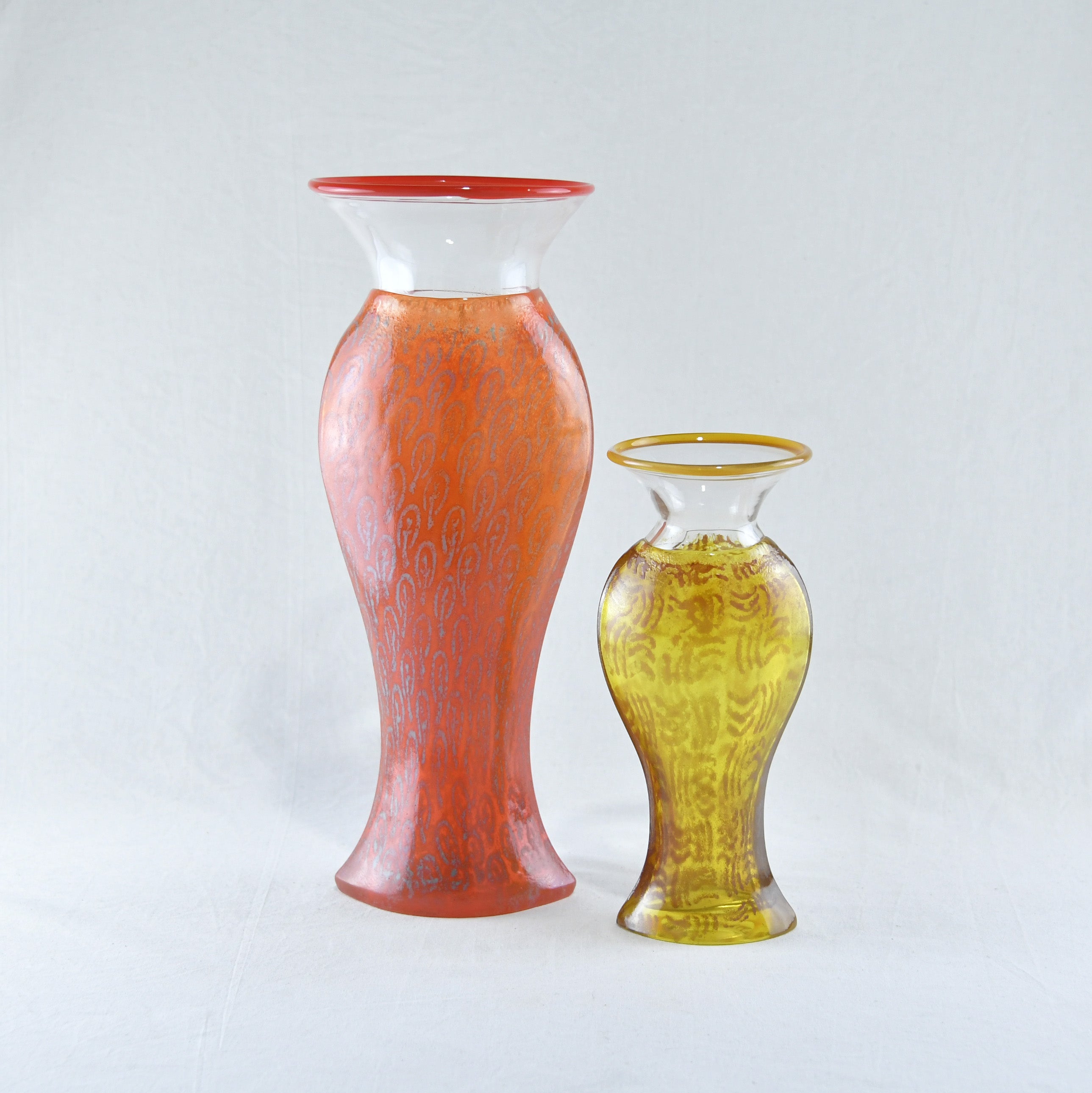 Kjell Engman college 1990's Flower vase KOSTA BODA / シェル・エングマン コラージュ 1990年代 花瓶 コスタボダ 北欧デザイン