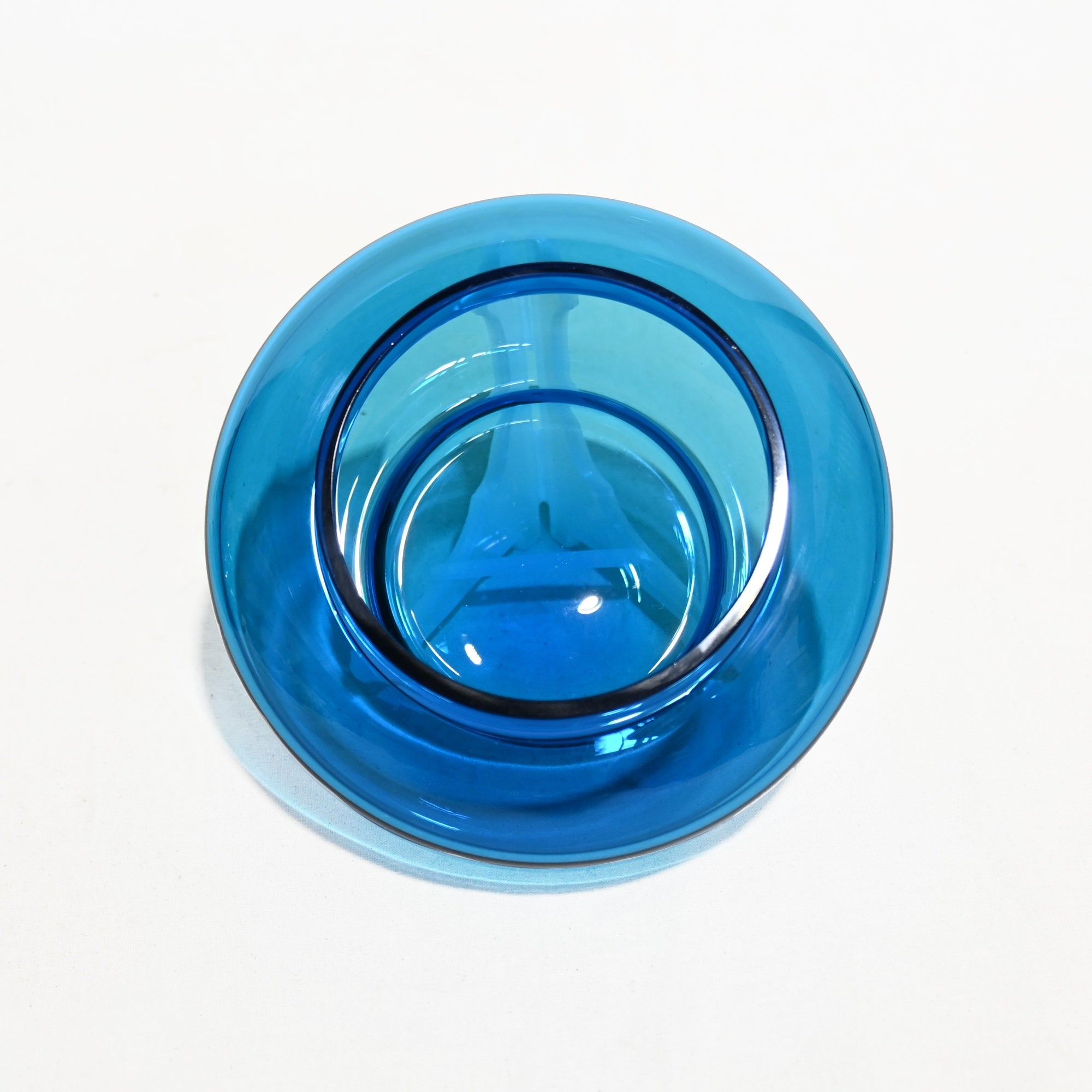 Stacking Glass Bowl with Lid Vintage Accessory case / 2段スタッキング ふた付きガラスボウル ヴィンテージ ケース 小物入れ