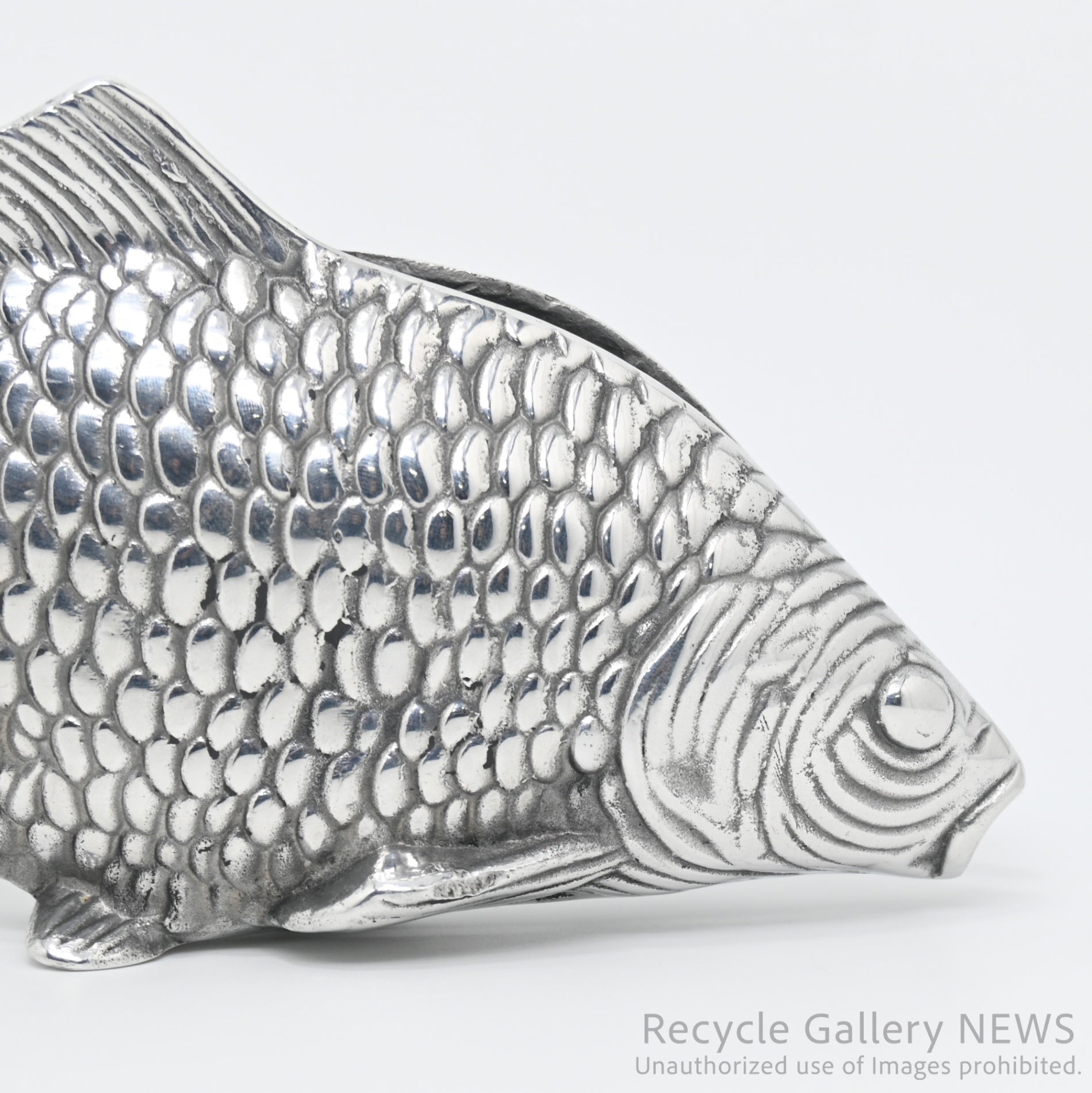 Vintage Carp Motif Napkin Holder Silver Plated / 鯉モチーフ ヴィンテージ ナプキンホルダー シルバー 銀メッキ
