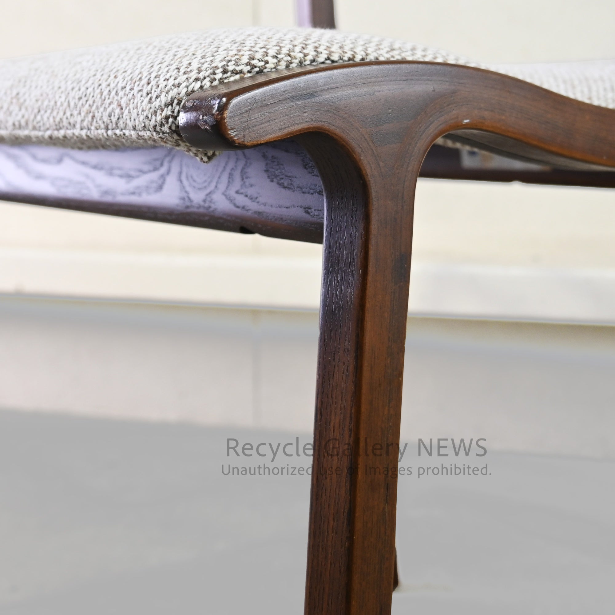Fuji Furniture Wooden Armless Chair "Calm" Japan Scandinavian Style / 冨士ファニチア アームレスチェア カーム 日本 北欧 木製