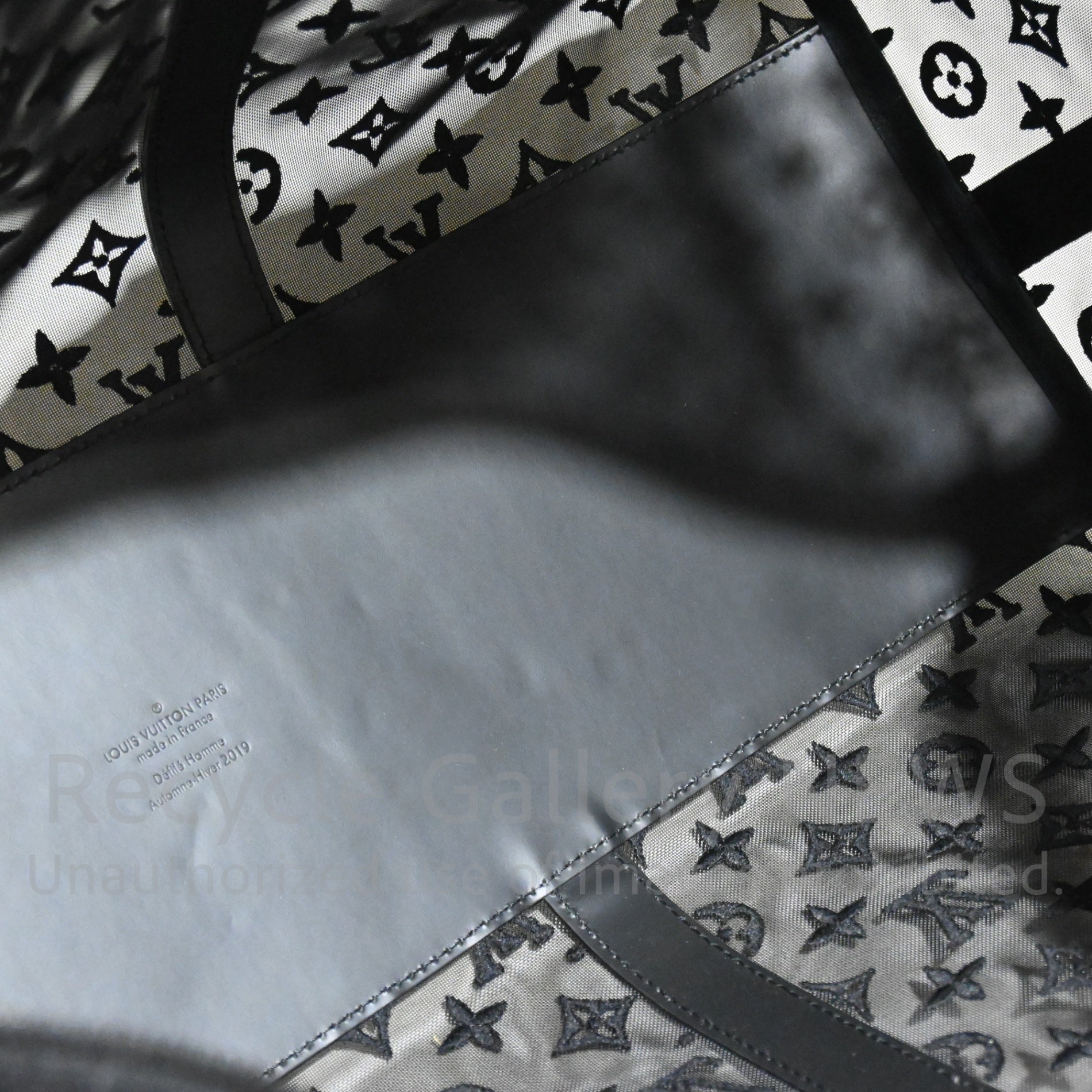 LOUIS VUITTON 2019 AW Virgil Abloh M53971 Monogram Mesh and Leather Boston Bag Keepall Bandouliere 50 / ルイ・ヴィトン ヴァージル・アブロー モノグラム メッシュ・レザー ボストンバッグ キーポル バンドリエール50