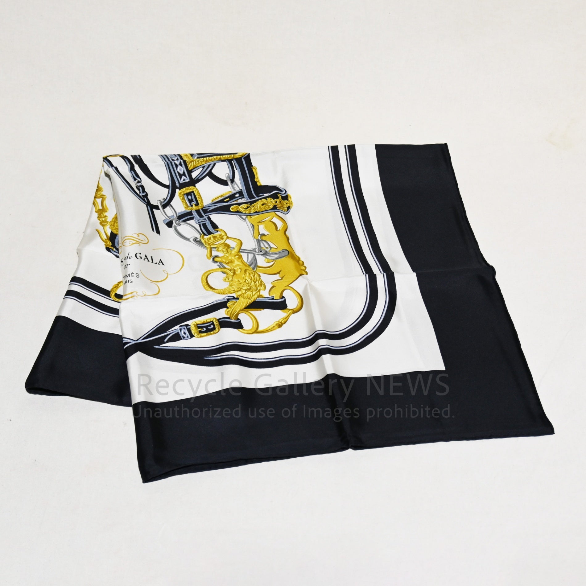 HERMES Carré 90 BRIDES de GALA Scarf 1990-2000s Unused Vintage / エルメス カレ90 ブリッド・ドゥ・ガラ スカーフ 1990〜2000年代当時物 未使用・新古品 ヴィンテージ