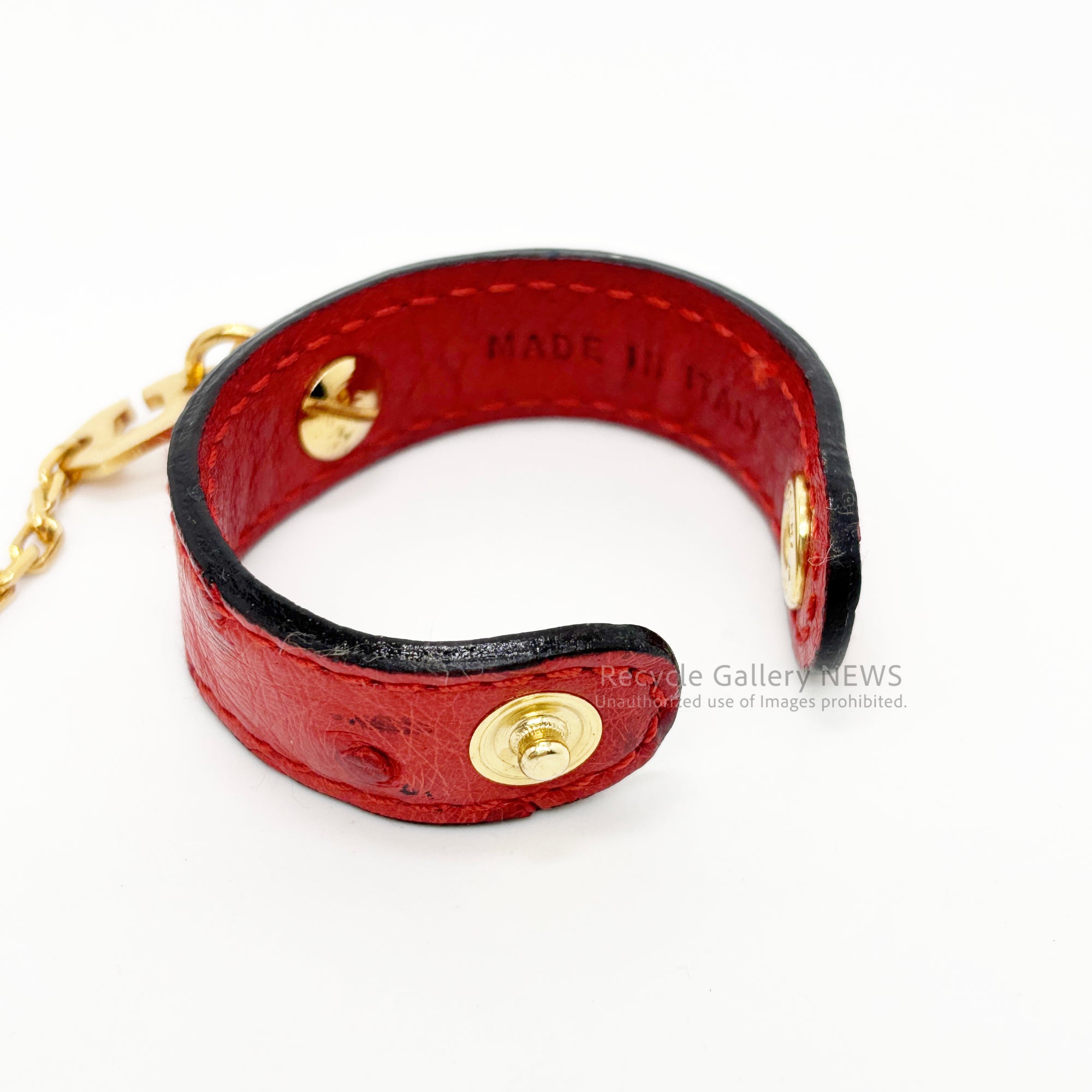 HERMES Red Ostrich Glove Holder Italia / エルメス グローブホルダー レッド オーストリッチ
