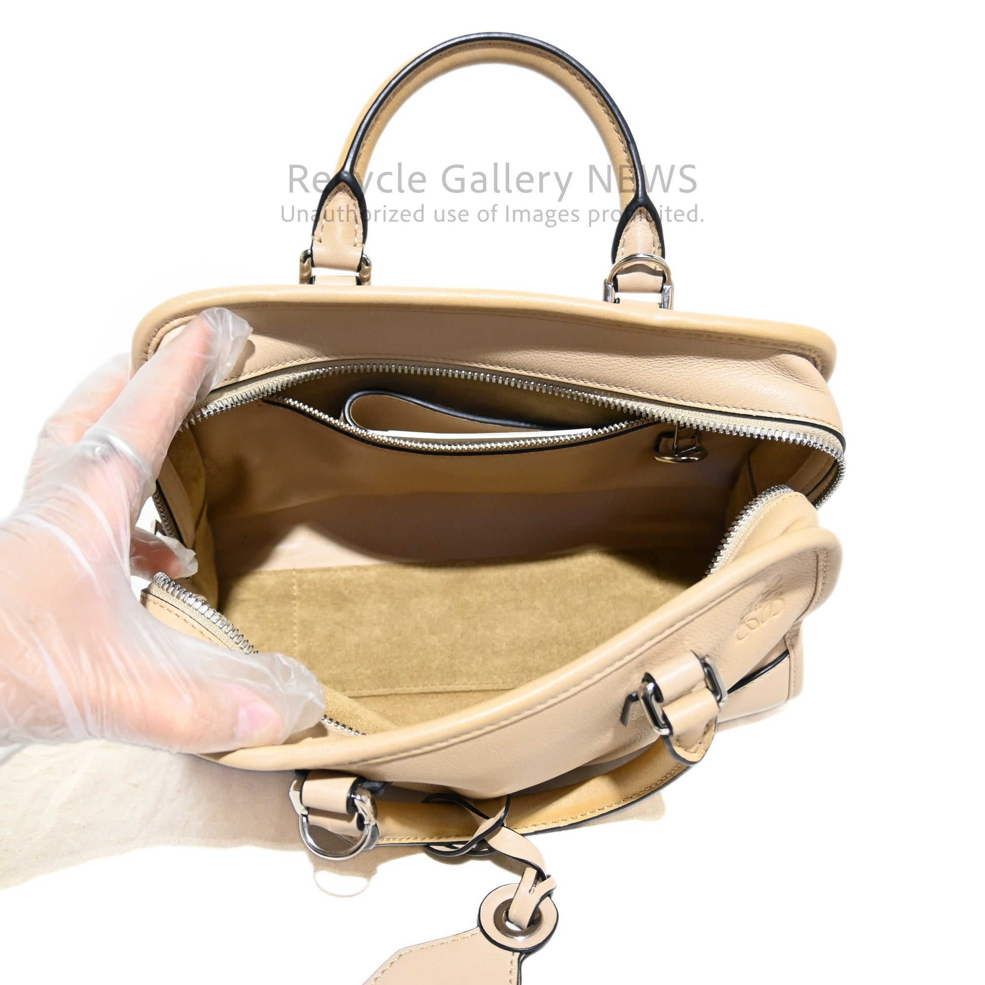 Loewe Amazona 2-Way Handbag Greige / ロエベ アマソナ 2WAYハンドバッグ グレージュ