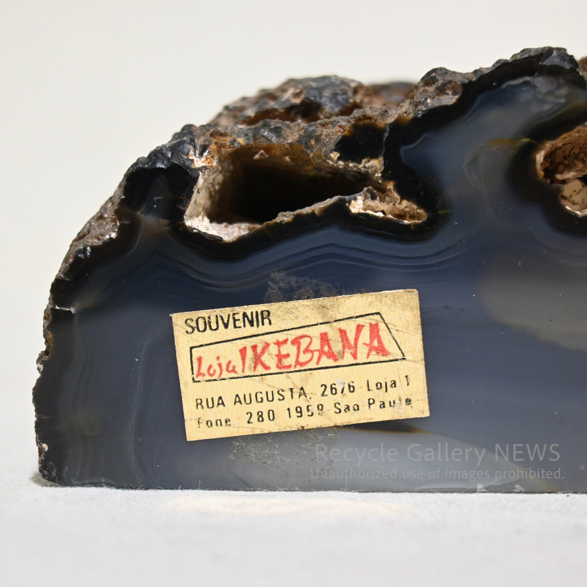 Agate Bookends Natural stone Interior objects Brazil / 瑪瑙 めのう ブックエンド 本立て 天然石 インテリアオブジェ ブラジル