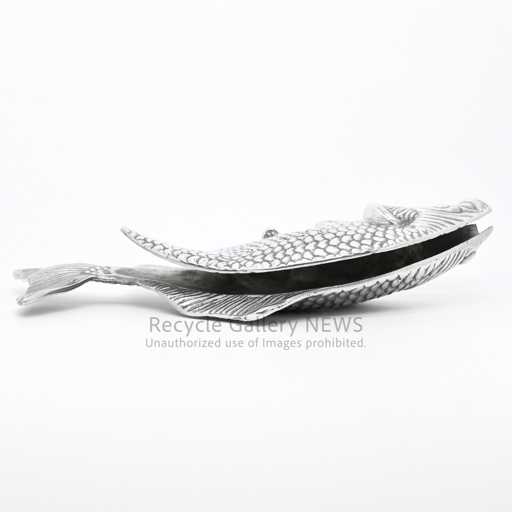 Vintage Carp Motif Napkin Holder Silver Plated / 鯉モチーフ ヴィンテージ ナプキンホルダー シルバー 銀メッキ