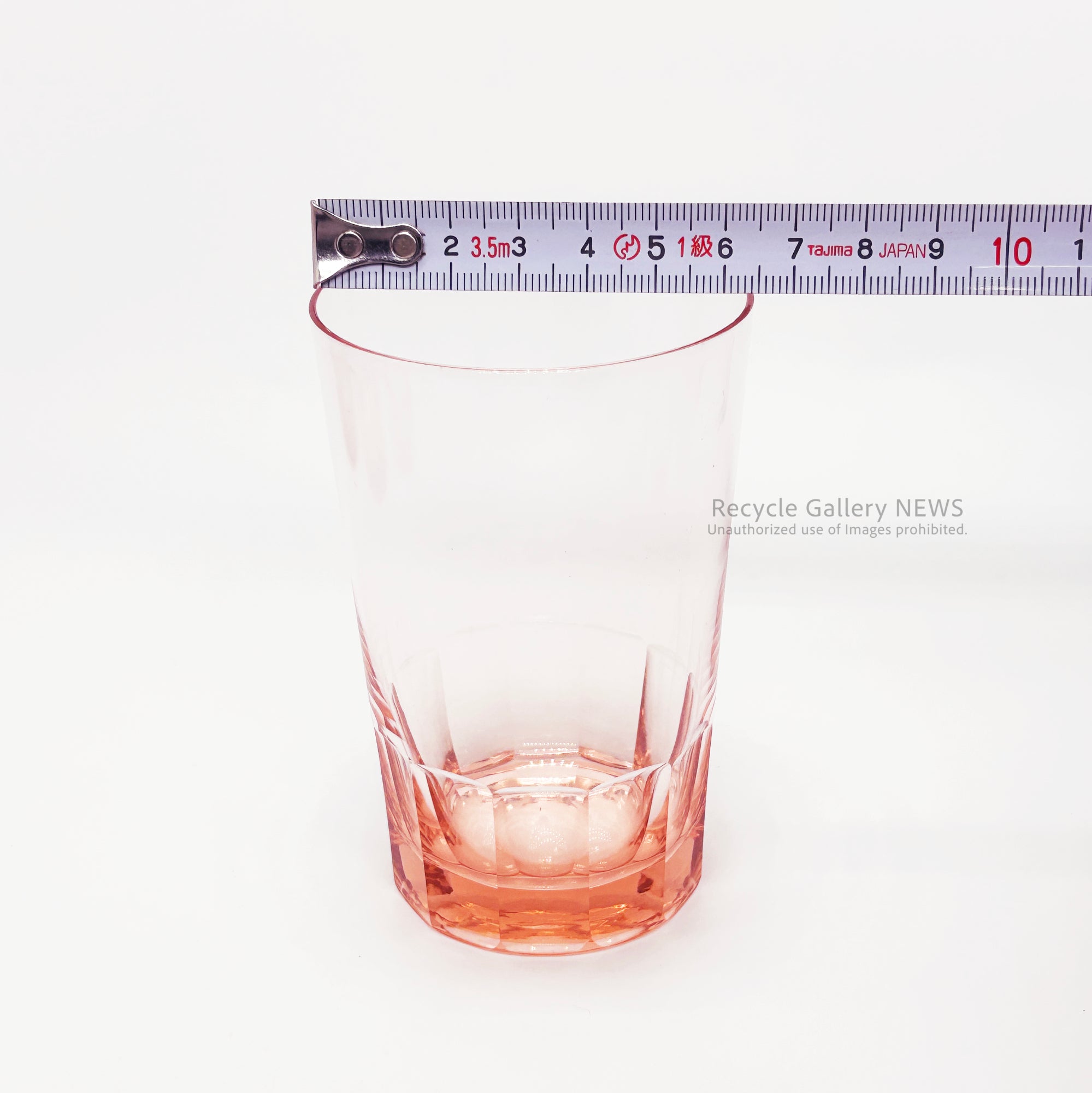 Vintage pink pressed glass set (5 pieces) Japan Retro / 昭和レトロ ピンク グラス 5点セット プレスガラス 当時物