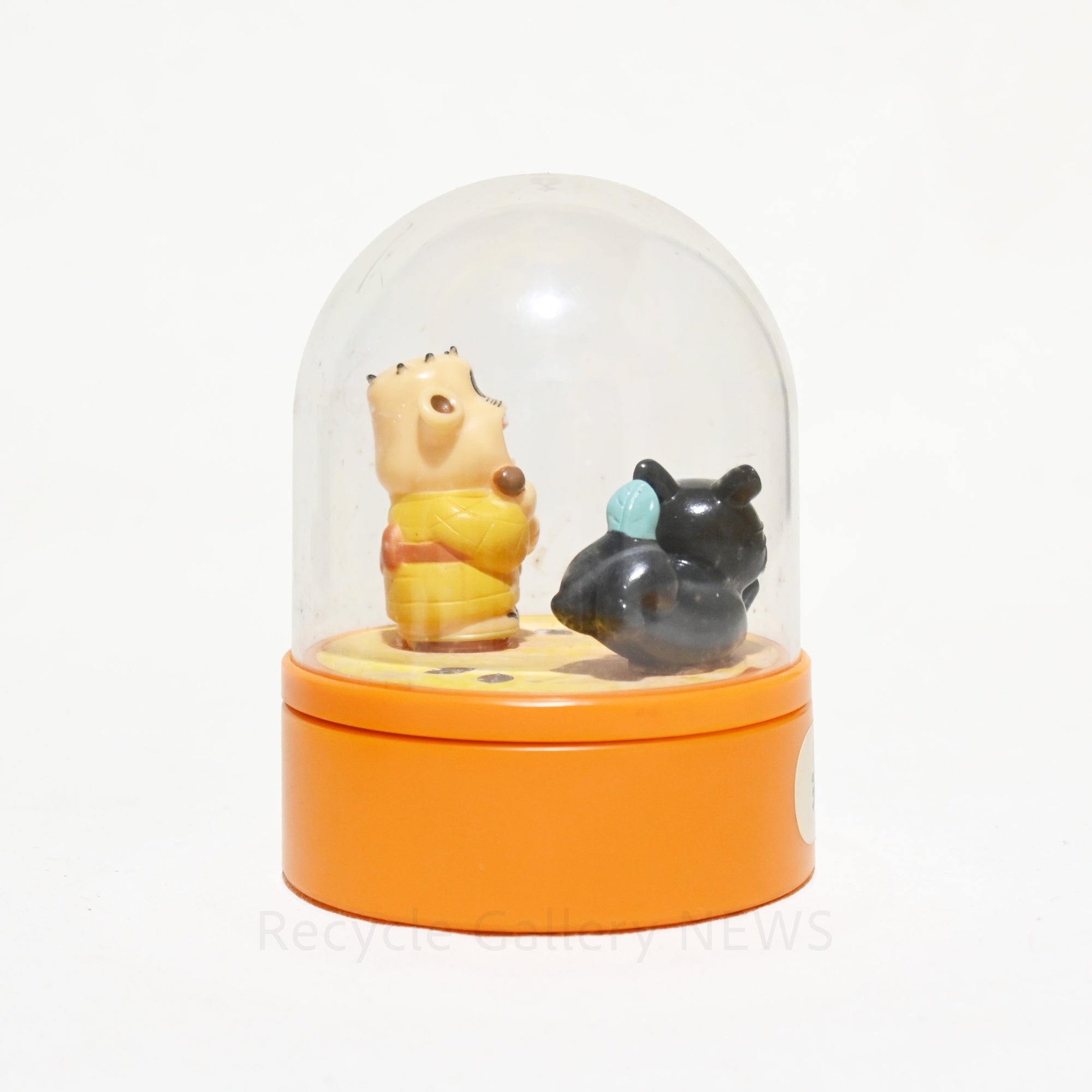 Genius Bakabon Dome-Shaped Music Box Rerere-no-Ojisan Unagi-Inu Japan Vintage Retro / 天才バカボン ドーム型 オルゴール レレレのおじさん ウナギイヌ 当時物 昭和レトロ 日本ヴィンテージ
