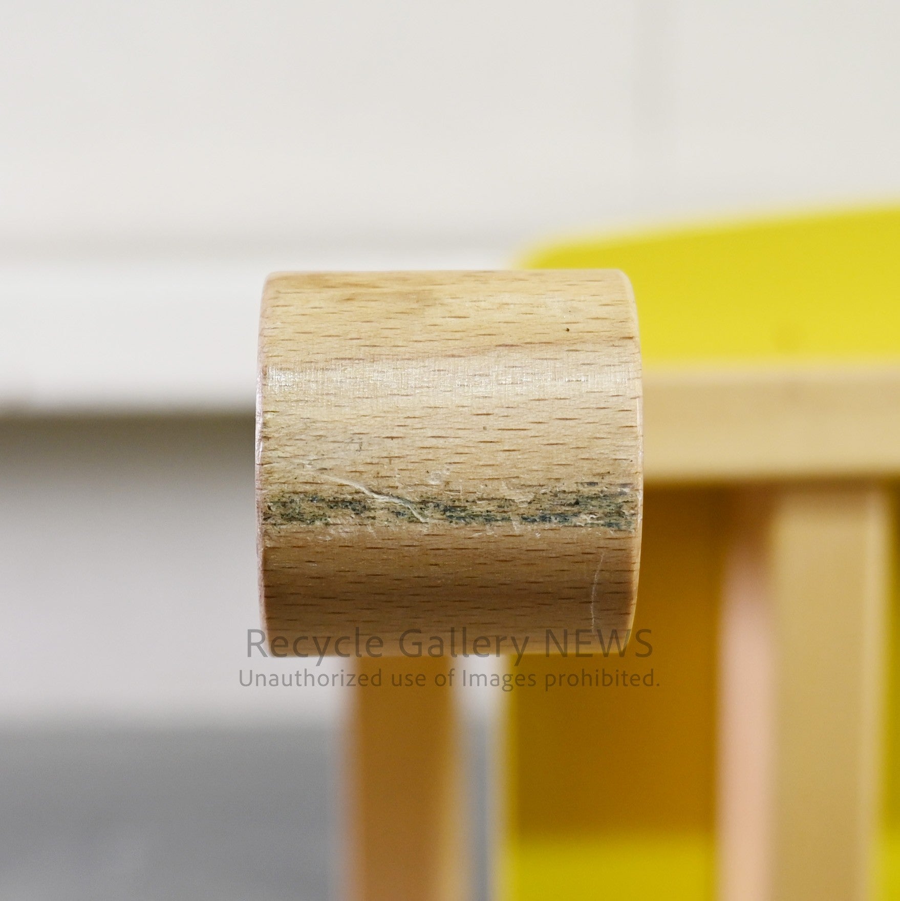 Nisshin Mokko ac-cent Kids chair Yellow Japan / 日進木工 アクセント キッズチェア イエロー 日本